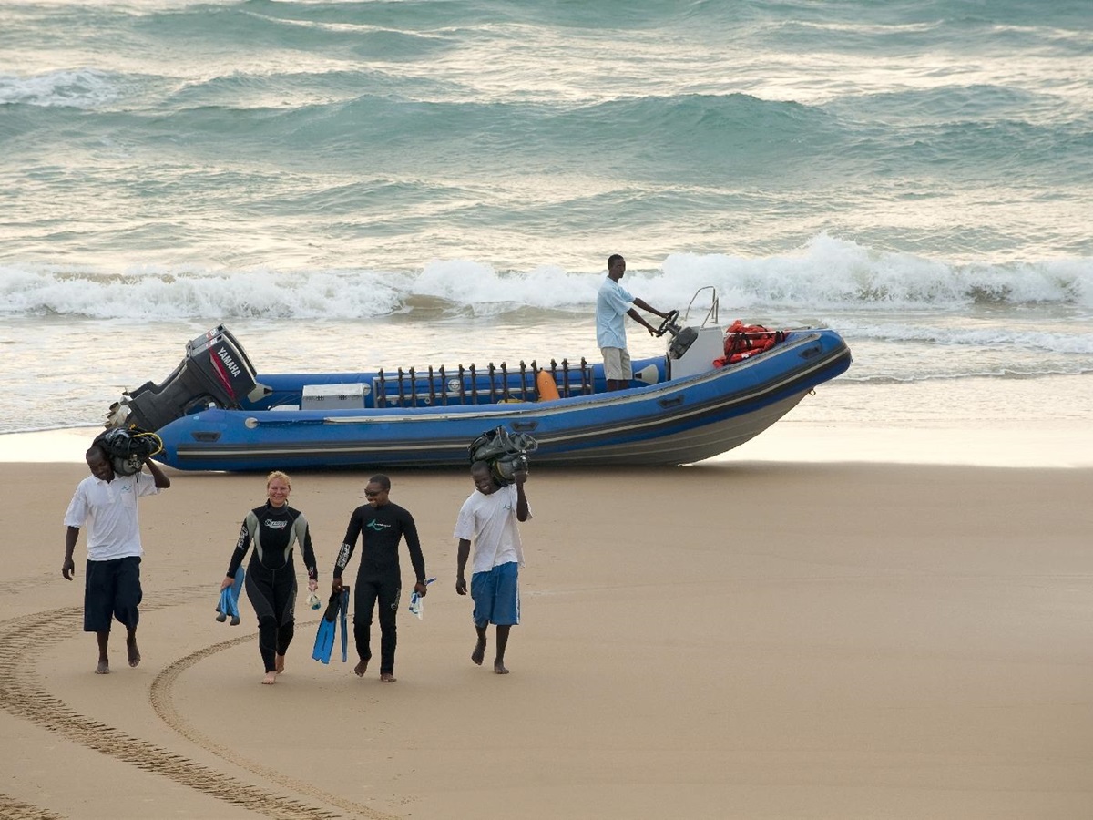 Diving at White Pearl, Mozambique