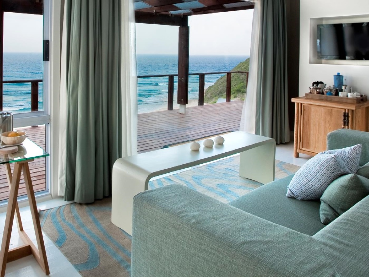 Villa lounge at White Pearl, Mozambique