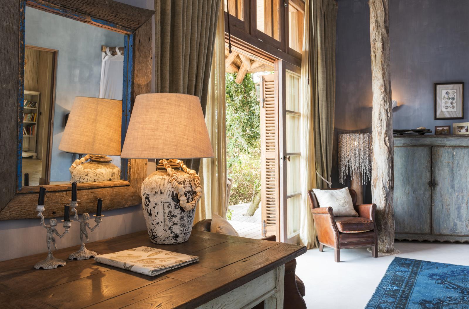 drawing room at luxury villa Colina Verde in Mozambique, Africa
