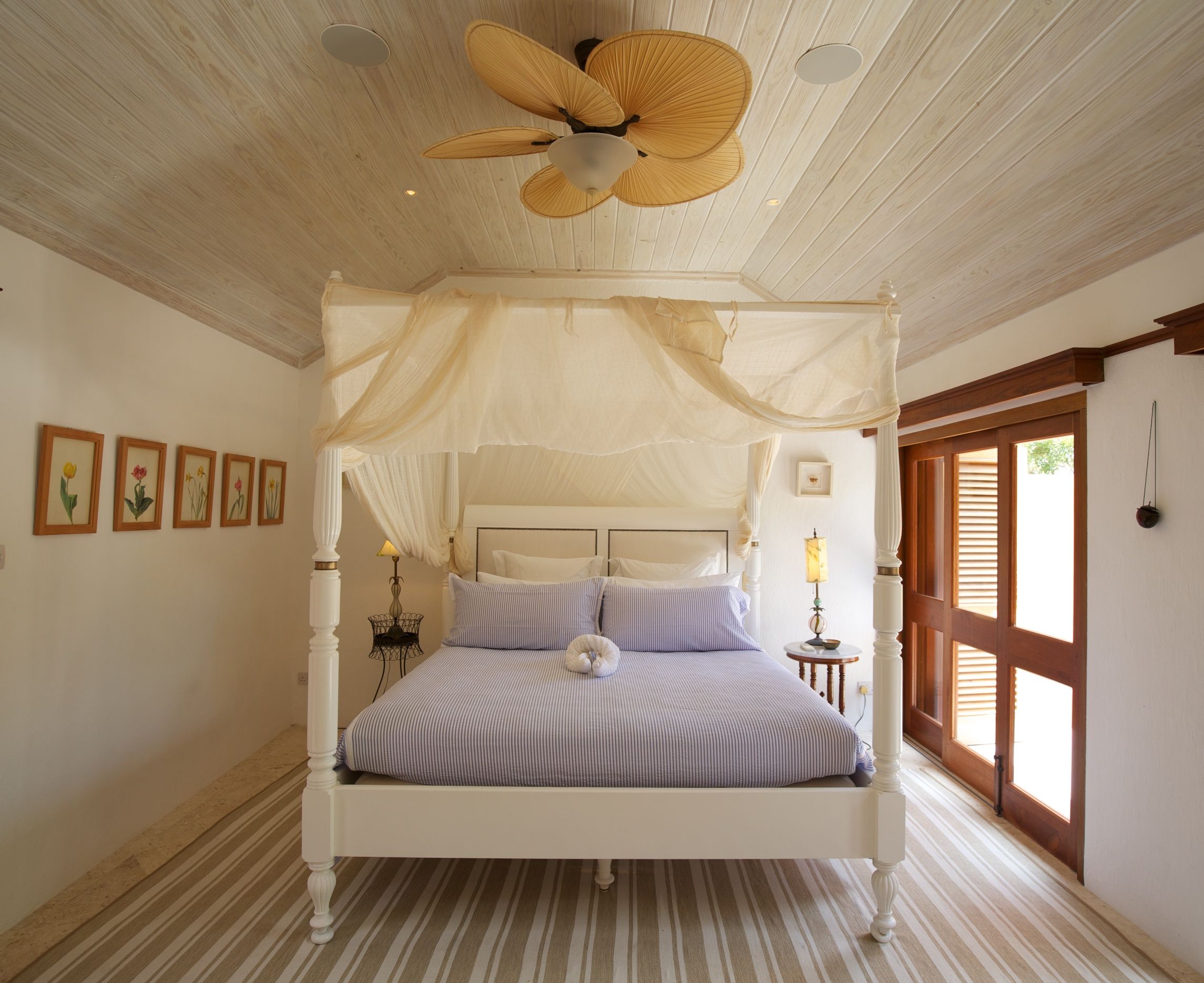 Double bedroom in Casa Dalla Valle, Mustique