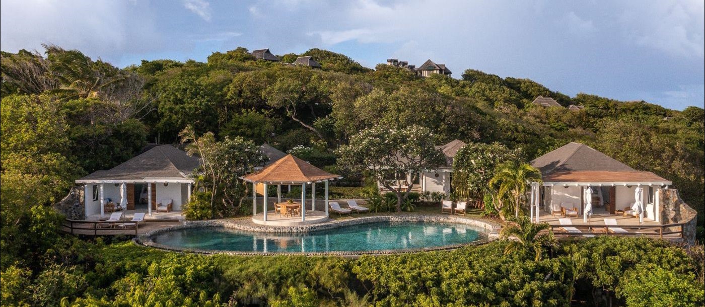 Exterior of Emerald Hill in Mustique