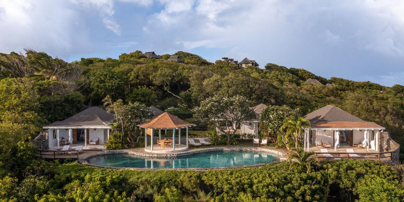 Exterior of Emerald Hill in Mustique