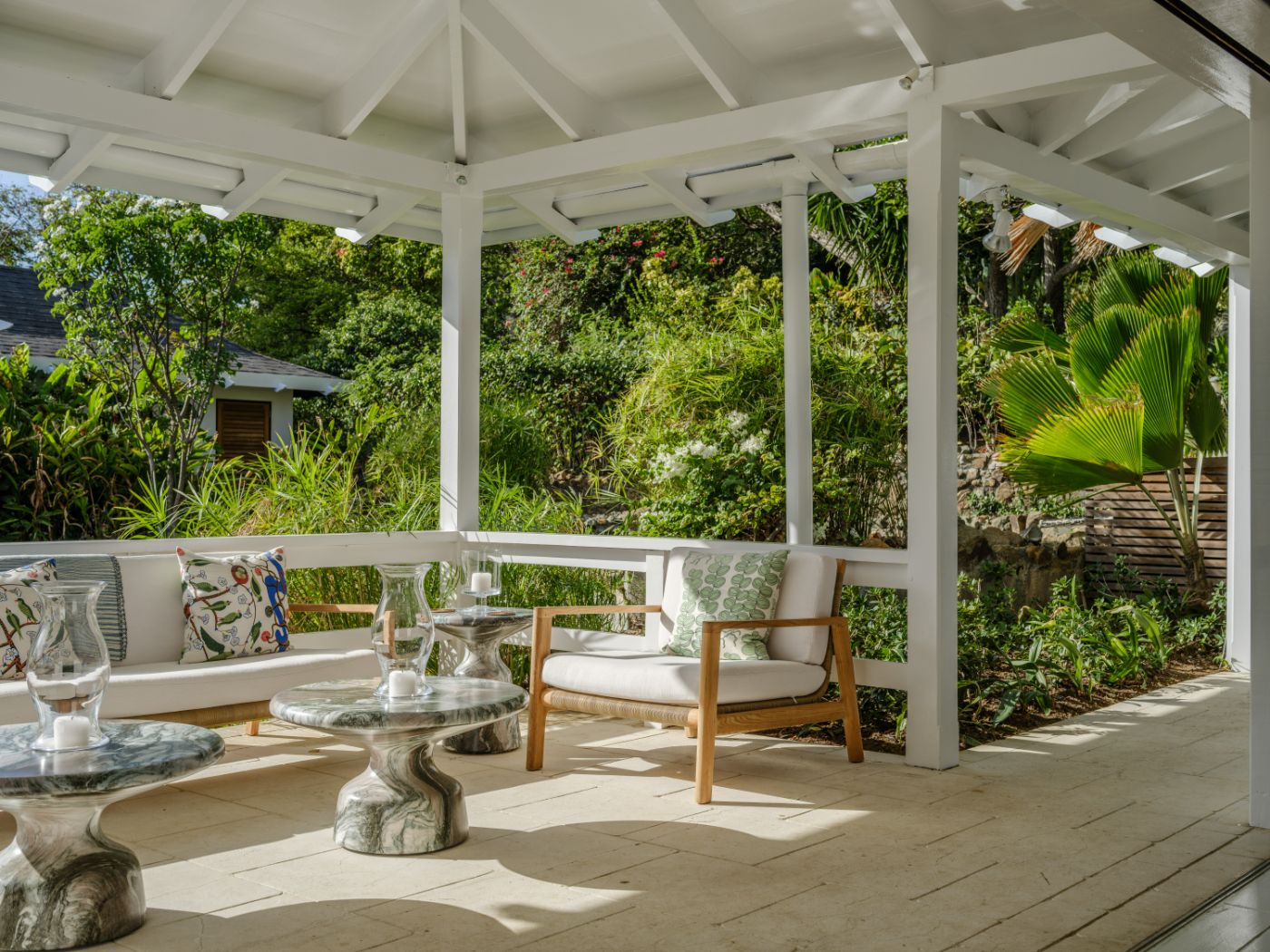 Terrace at Emerald Hill in Mustique