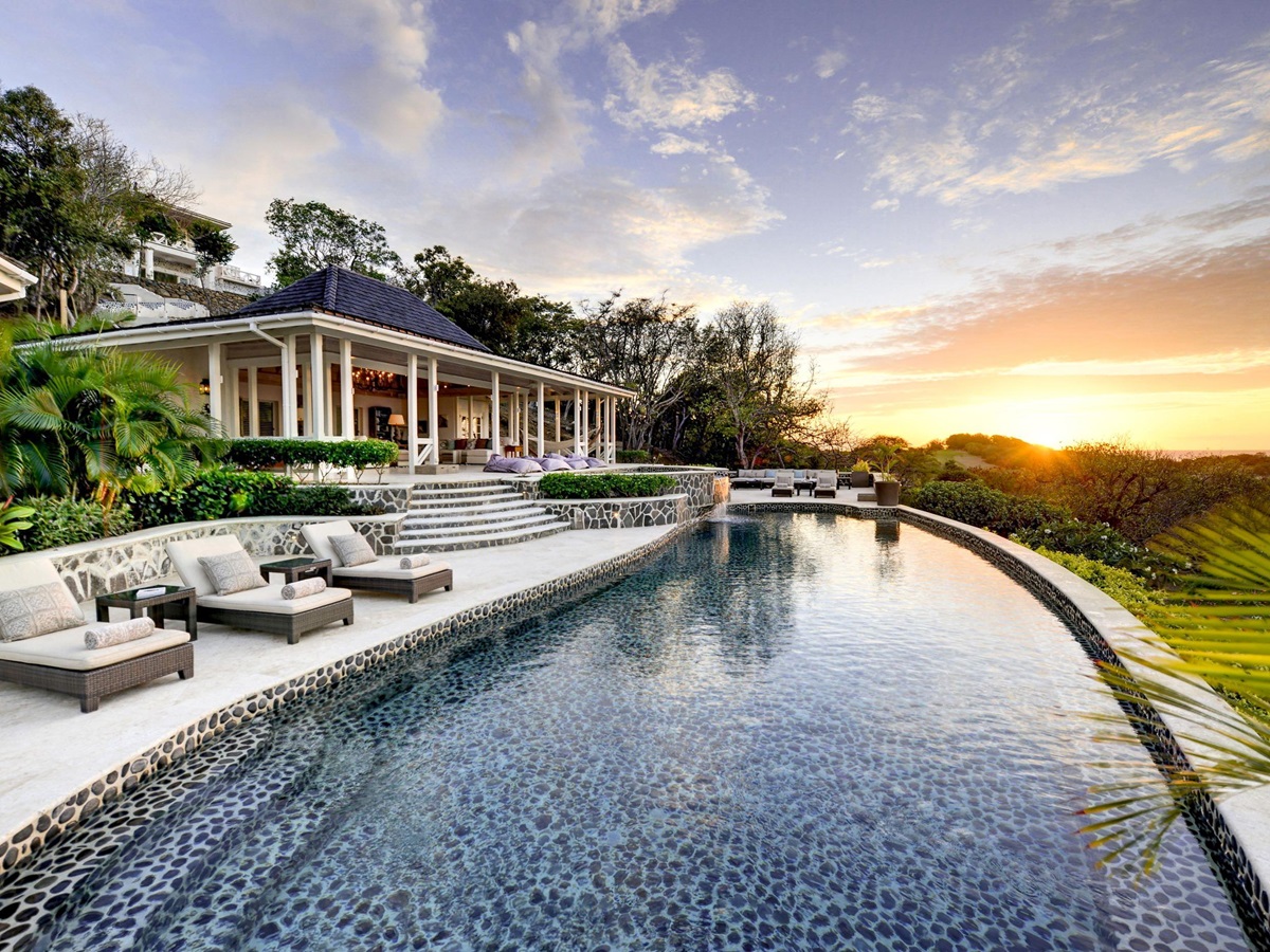 Swimming pool of Emerald Hill, Mustique