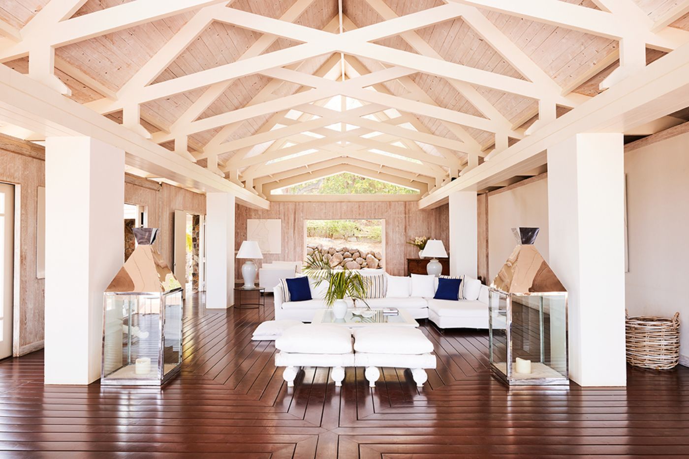 Living Room at Full Moon in Mustique