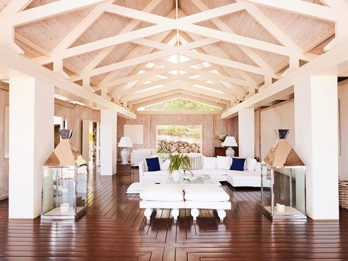 Living Room at Full Moon in Mustique