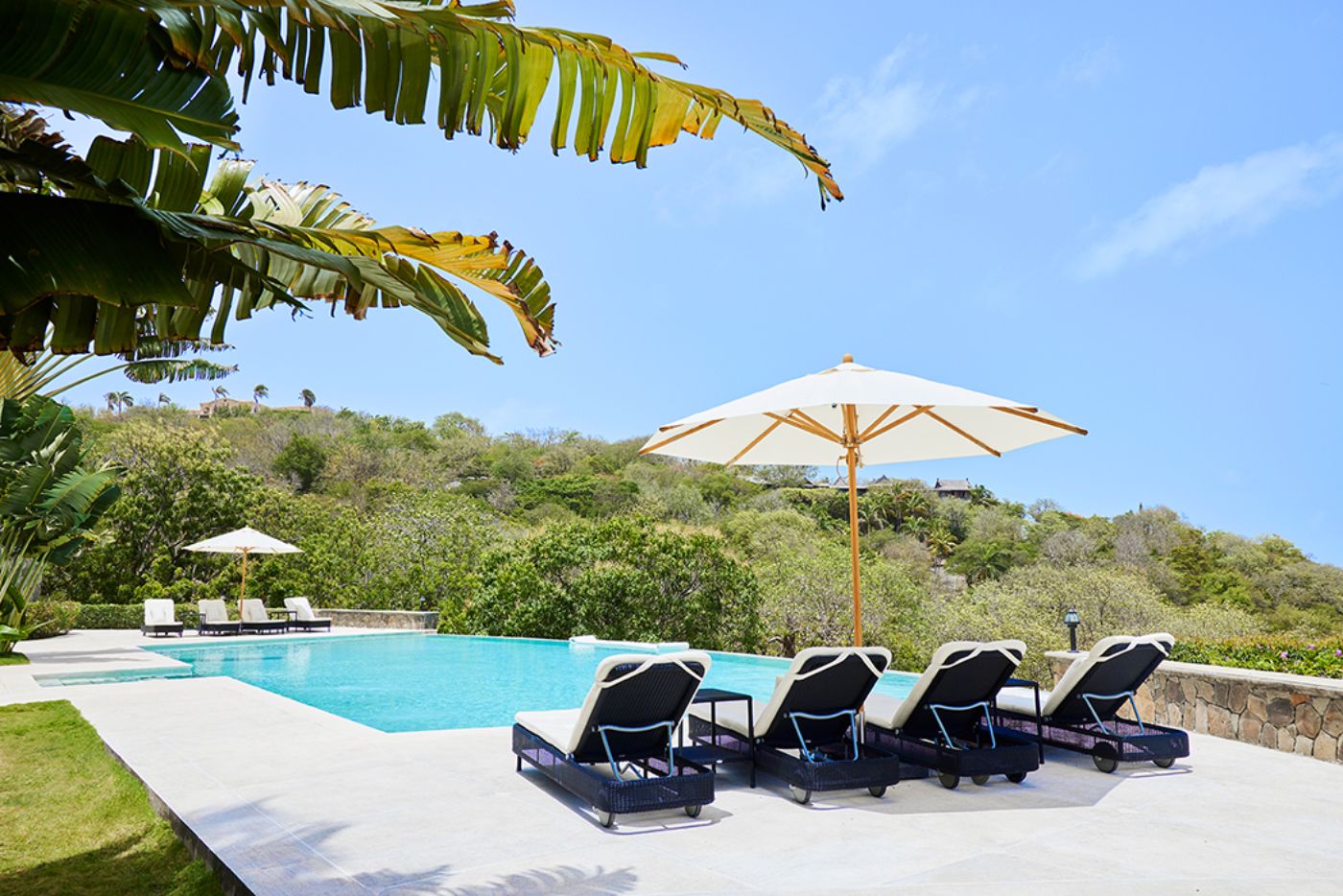 Poolside at Full Moon in Mustique