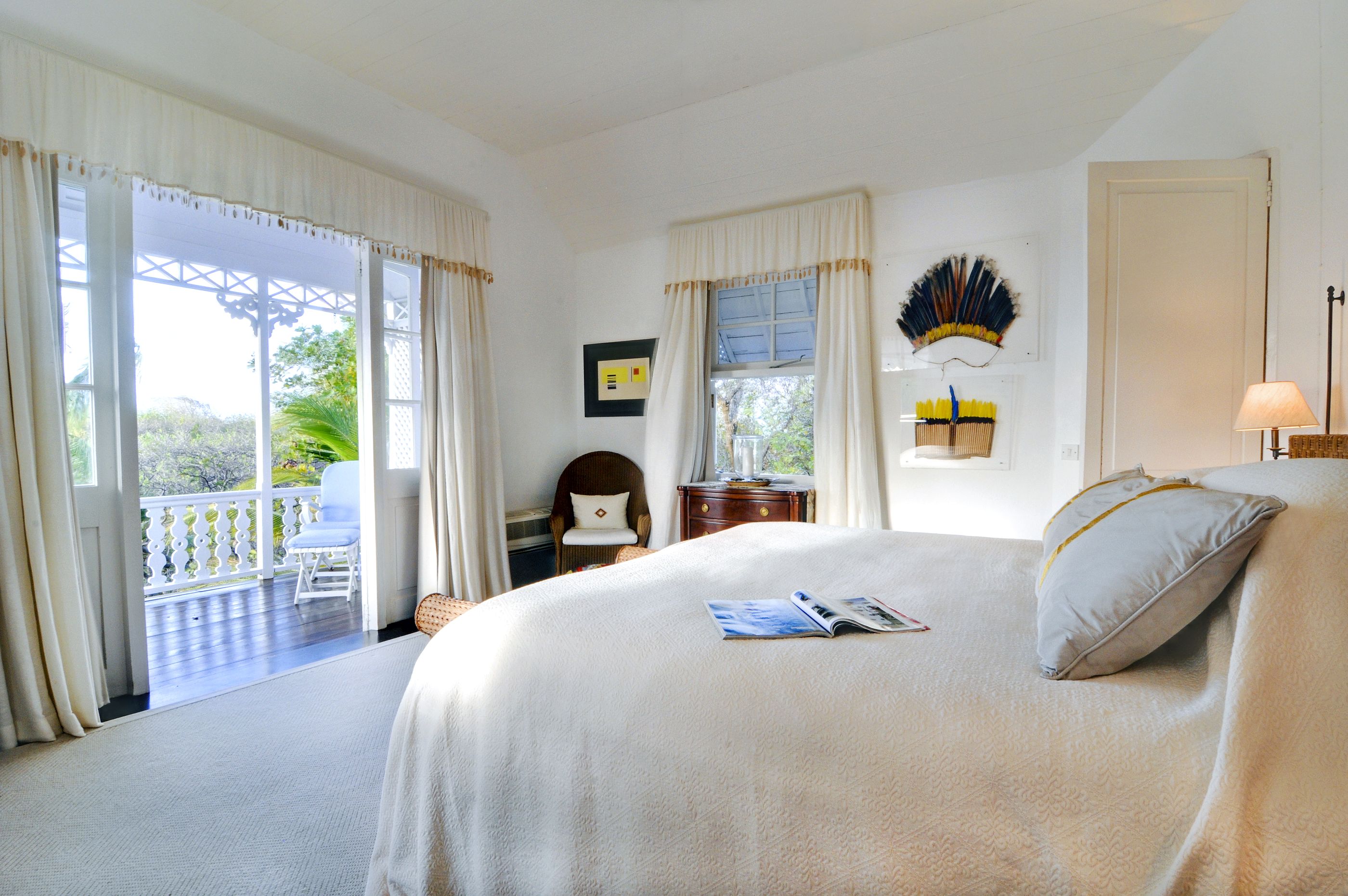 Double bedroom in Gingerbread, Mustique