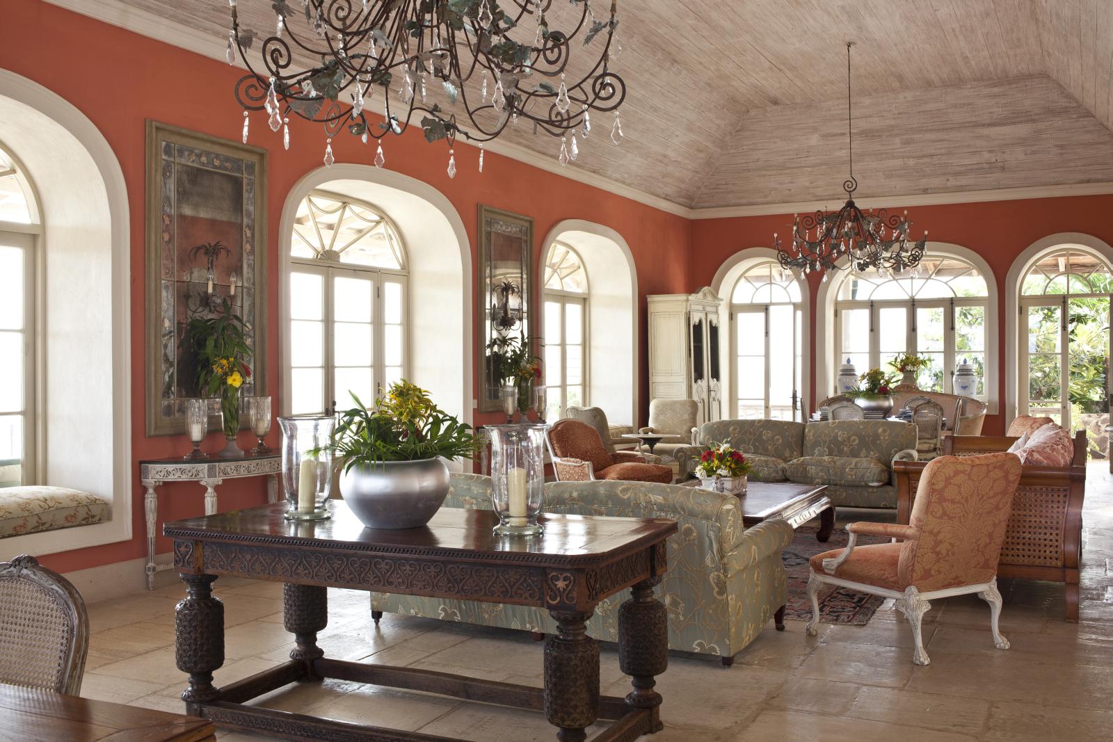 Living room of Hibiscus, Mustique