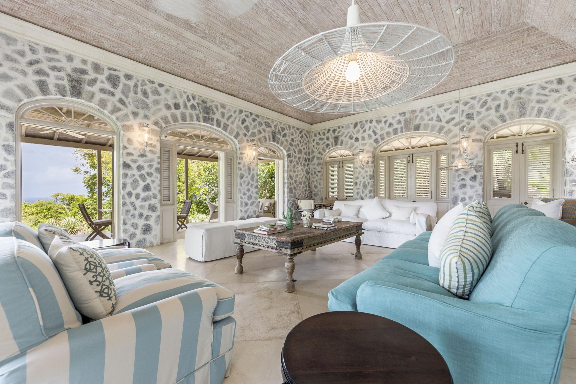Sitting room of Ilanga, Mustique