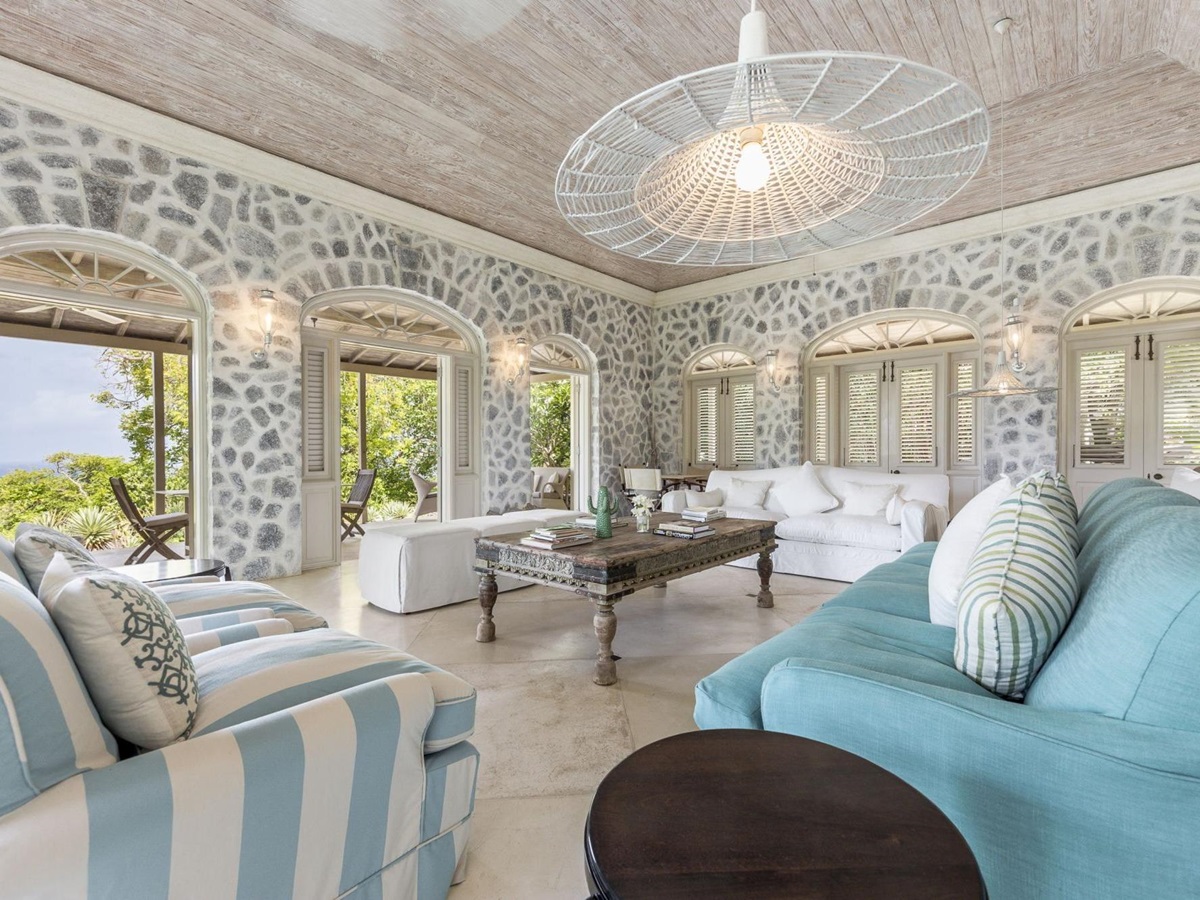 Sitting room of Ilanga, Mustique