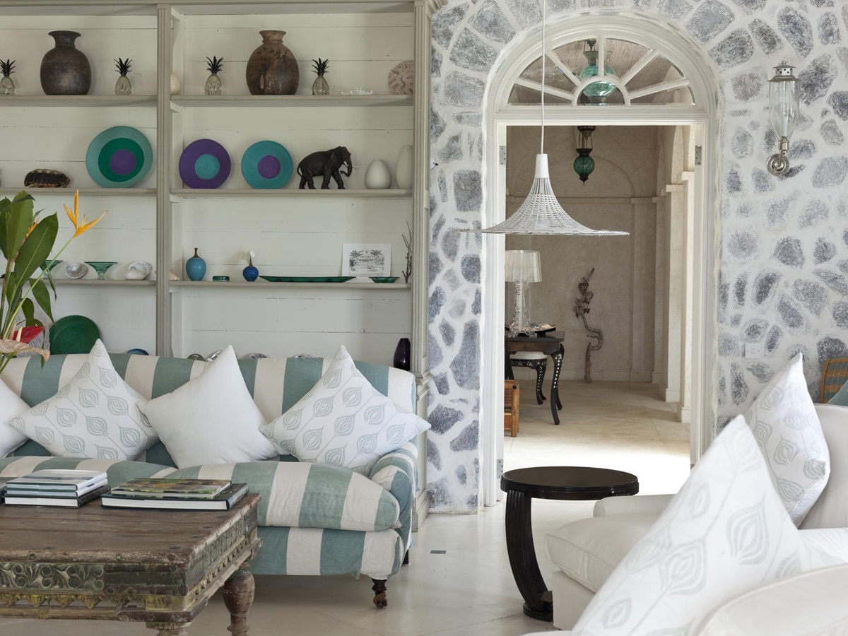 Sitting room in Ilanga, Mustique