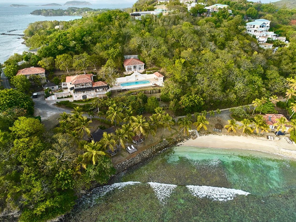 Beach at Messellia in Mustique