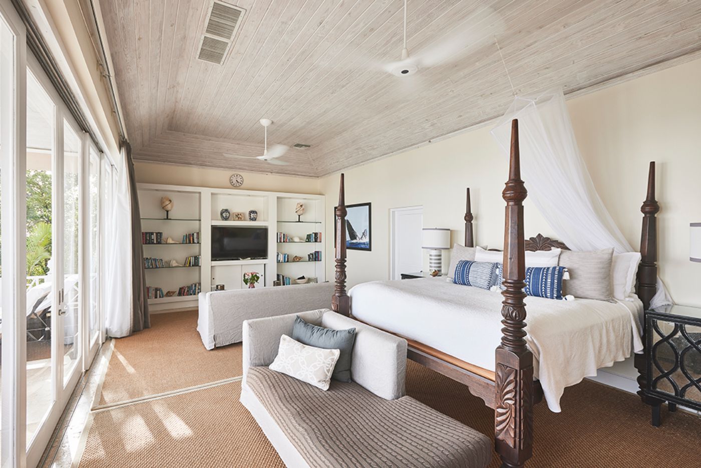 Bedroom at Messellia in Mustique