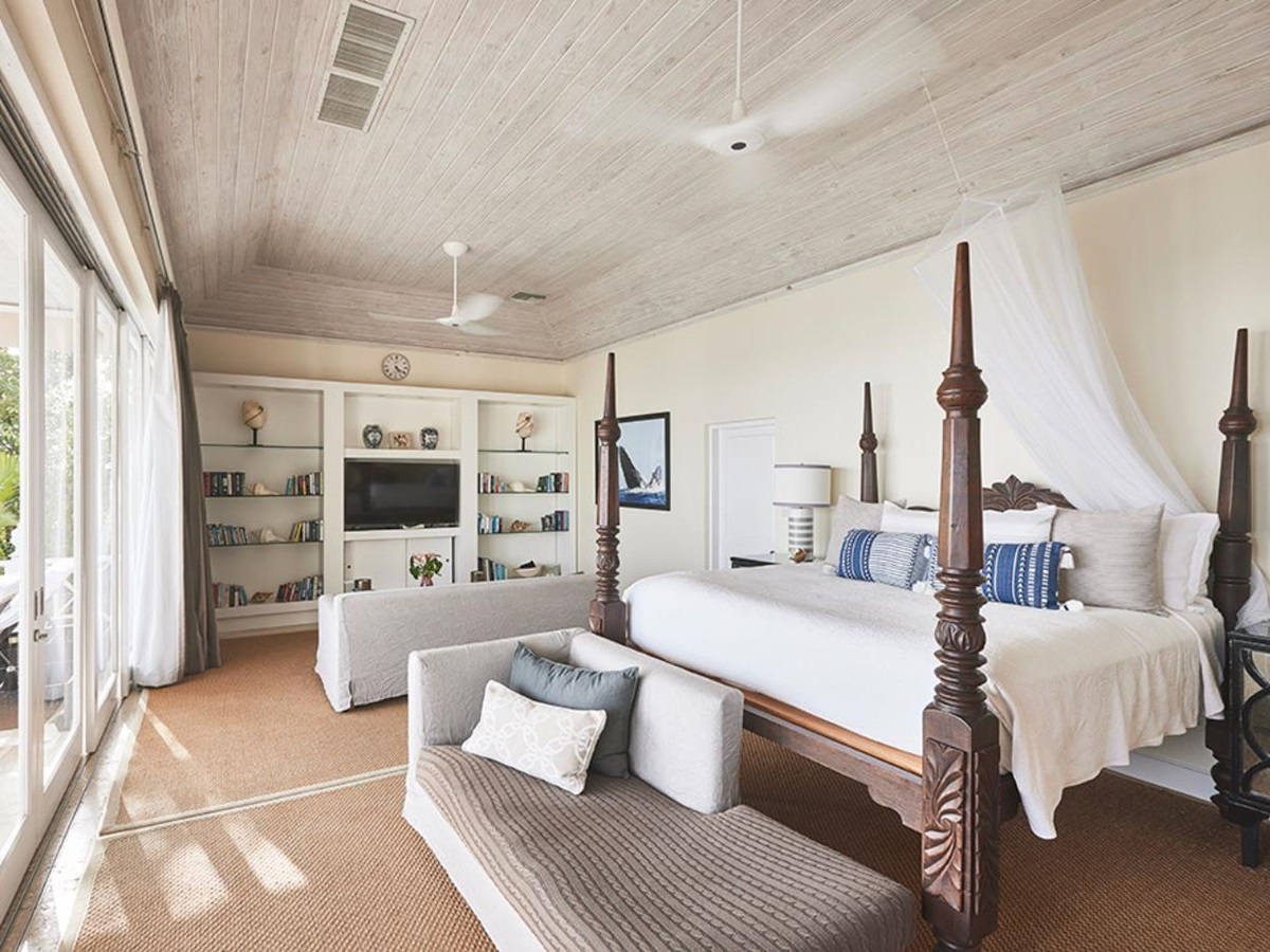 Bedroom at Messellia in Mustique