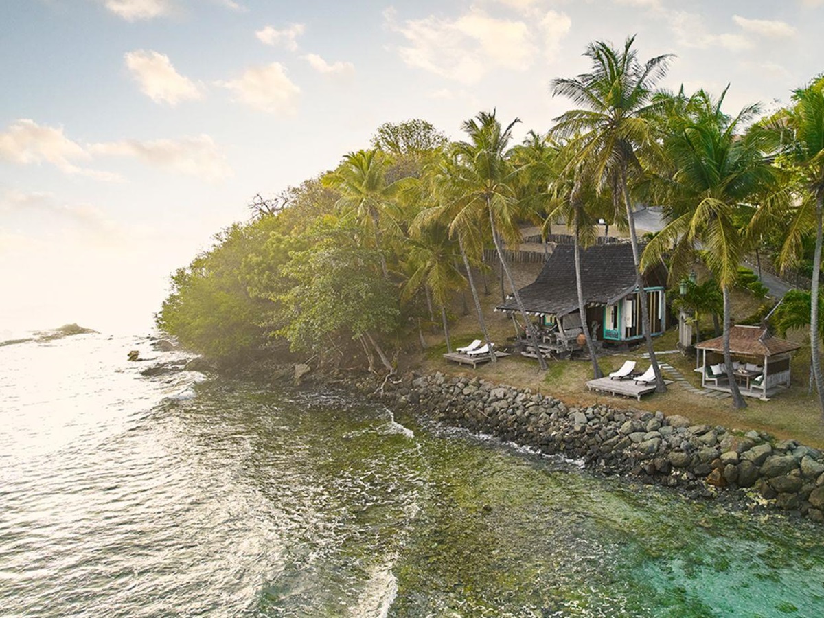 Exterior of Messellia in Mustique