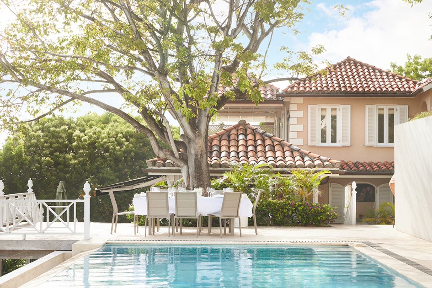 Pool at Messellia in Mustique