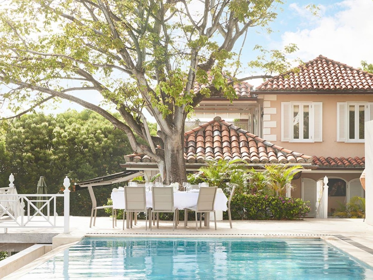 Pool at Messellia in Mustique