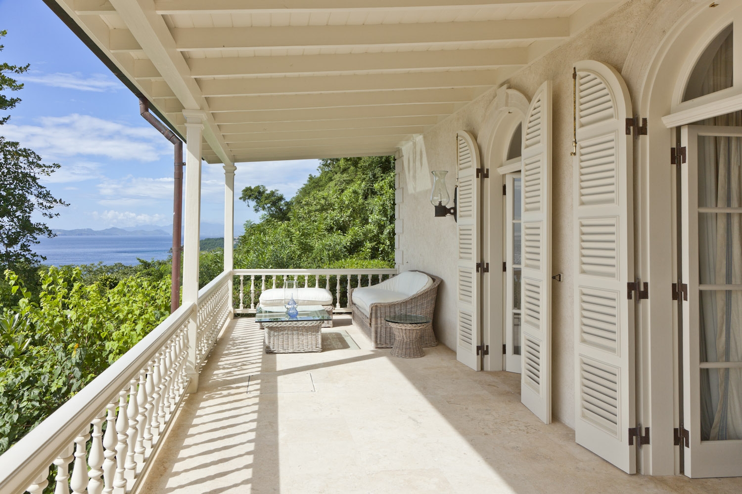 Balcony of the Plantation House, Mustique