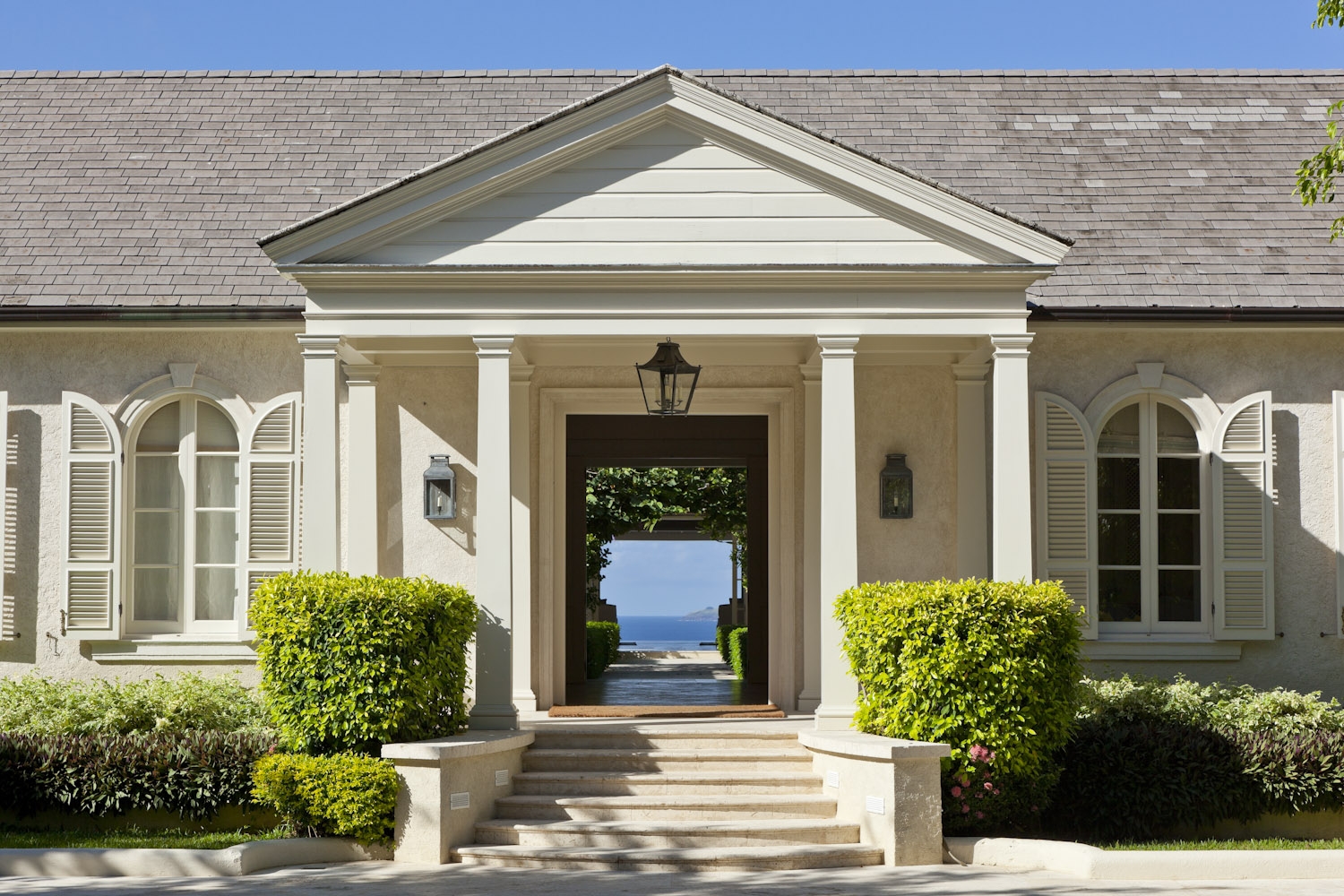 Entrance of Plantation House, Mustique