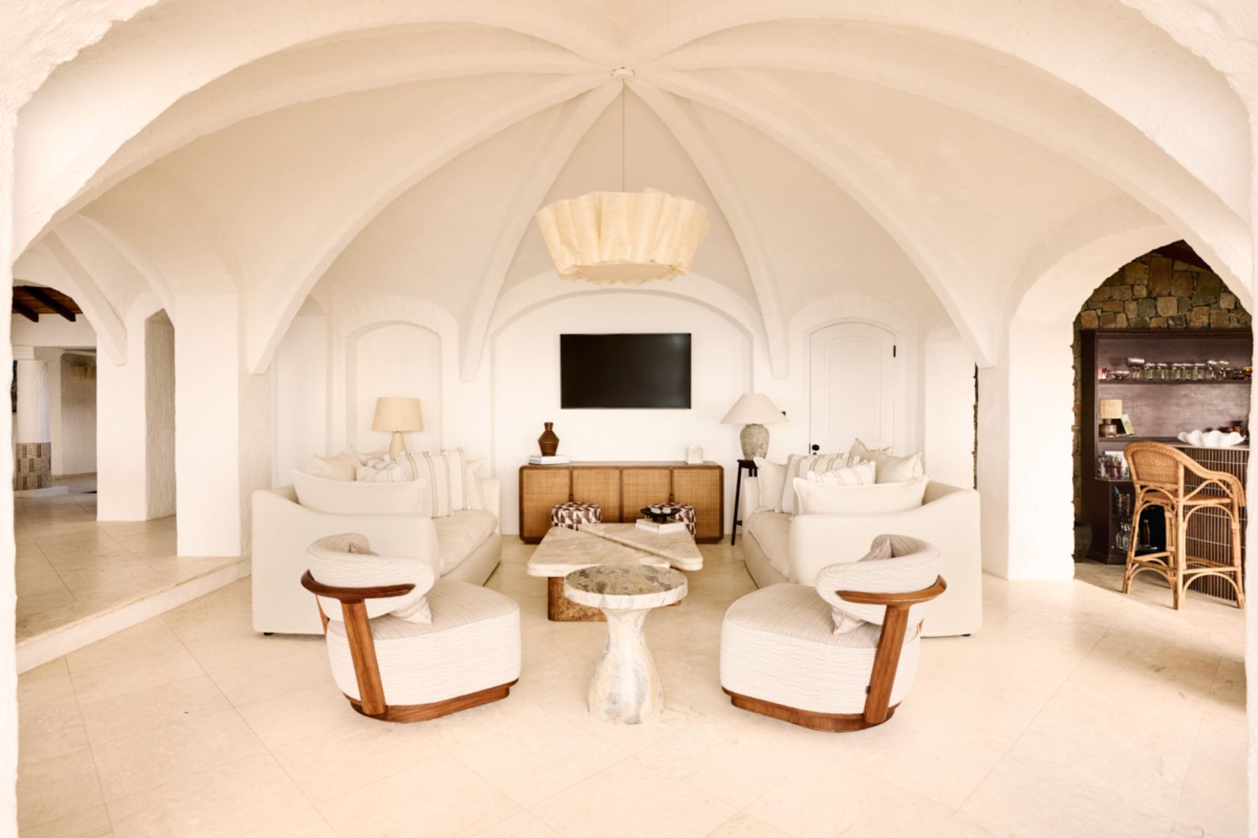 Living Room at Oceanus in Mustique