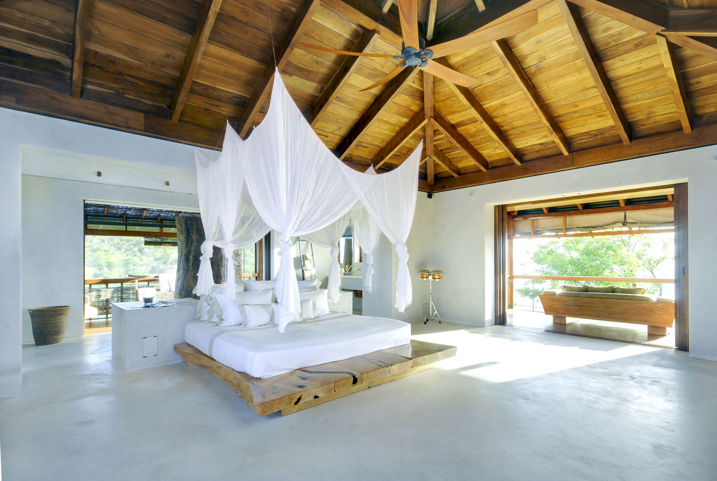 Double bedroom of Opium, Mustique