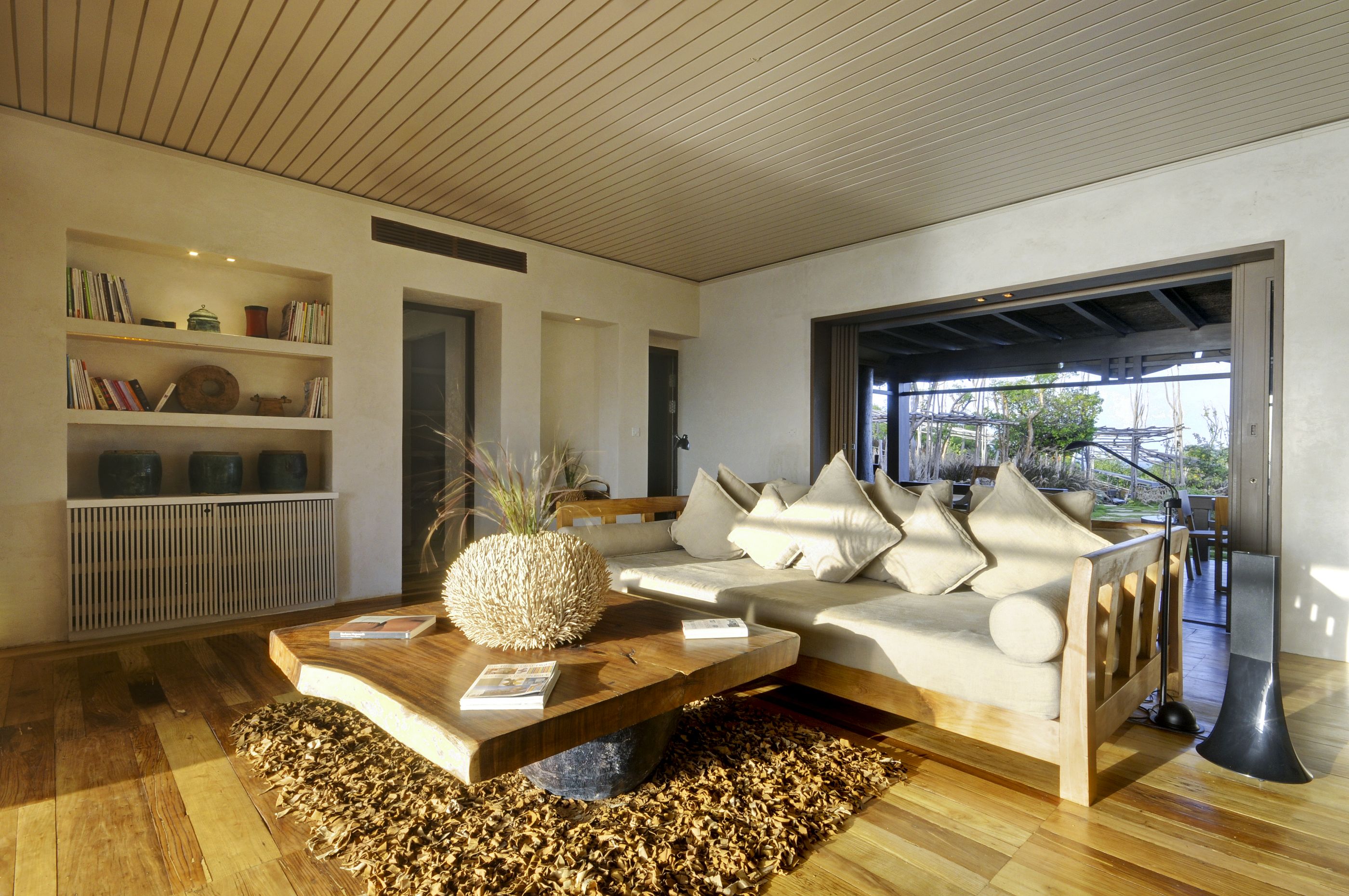 Living room in Opium, Mustique