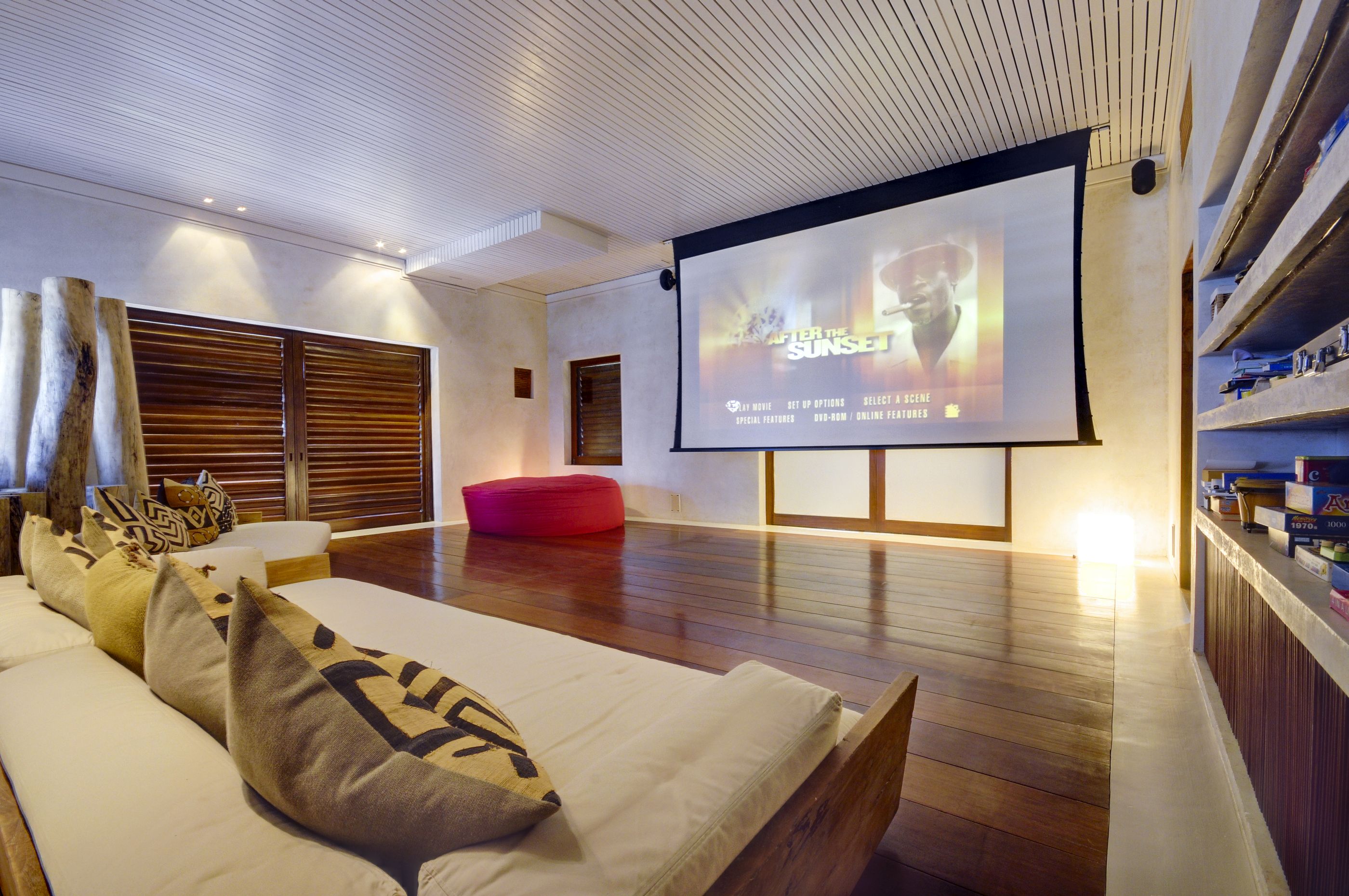 TV room of Opium, Mustique
