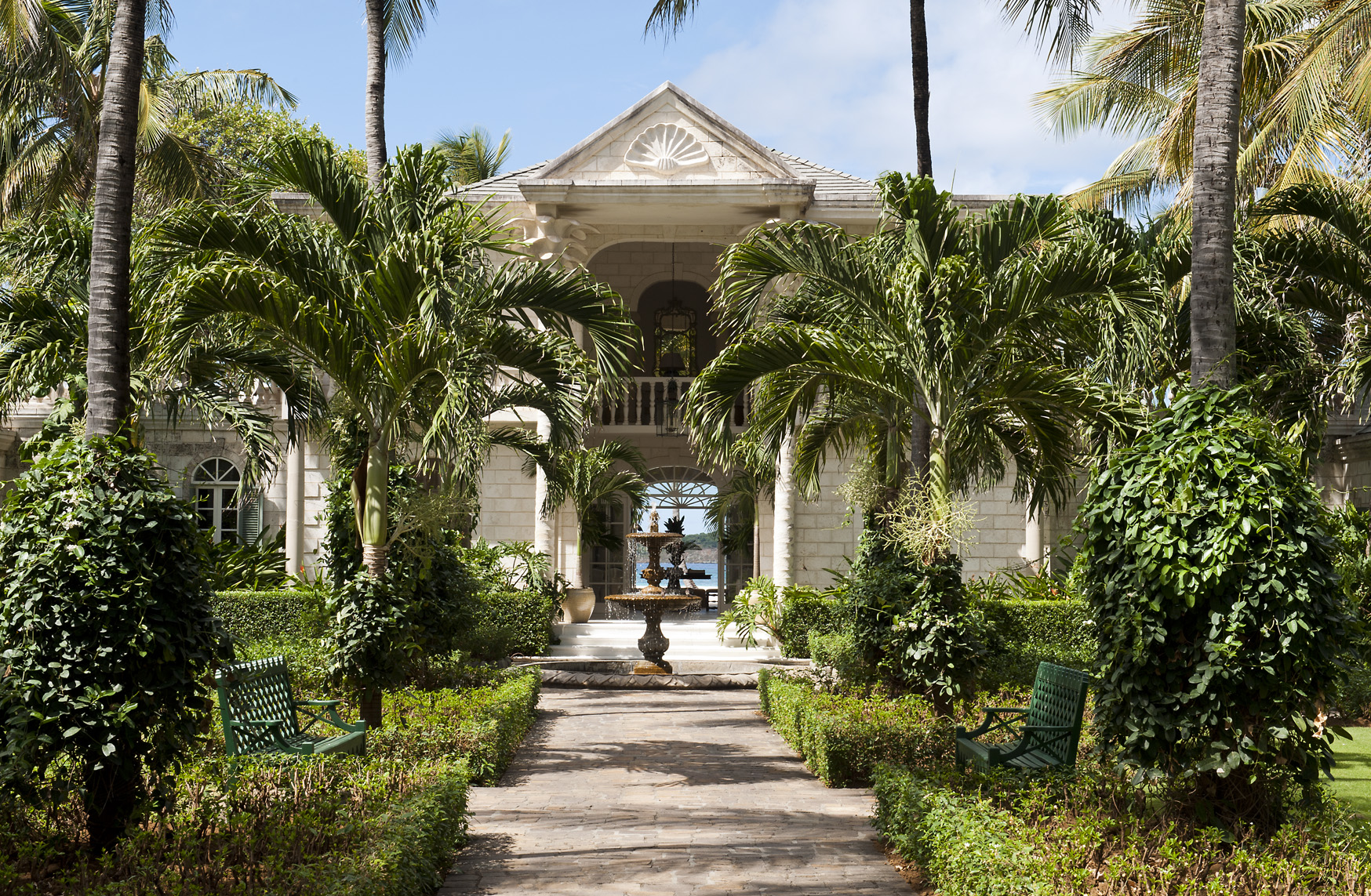 Entrance of Palm Beach, Mustique