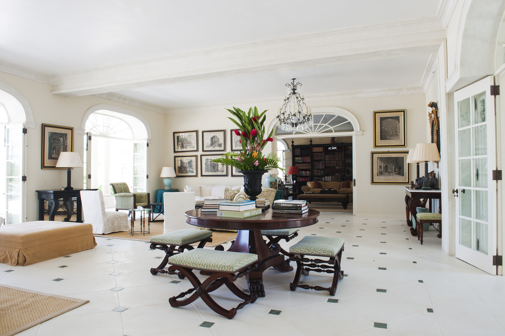 Living area of Palm Beach, Mustique