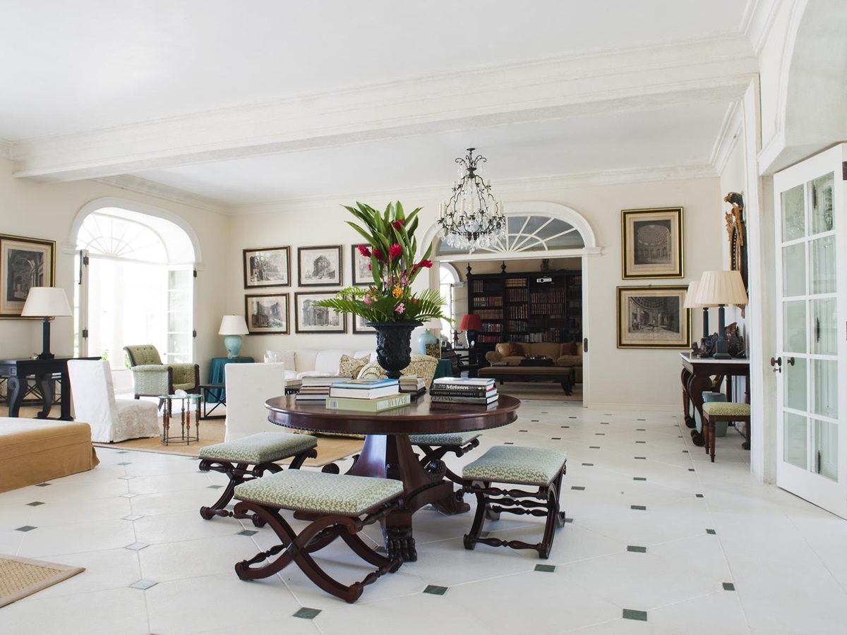 Living area of Palm Beach, Mustique