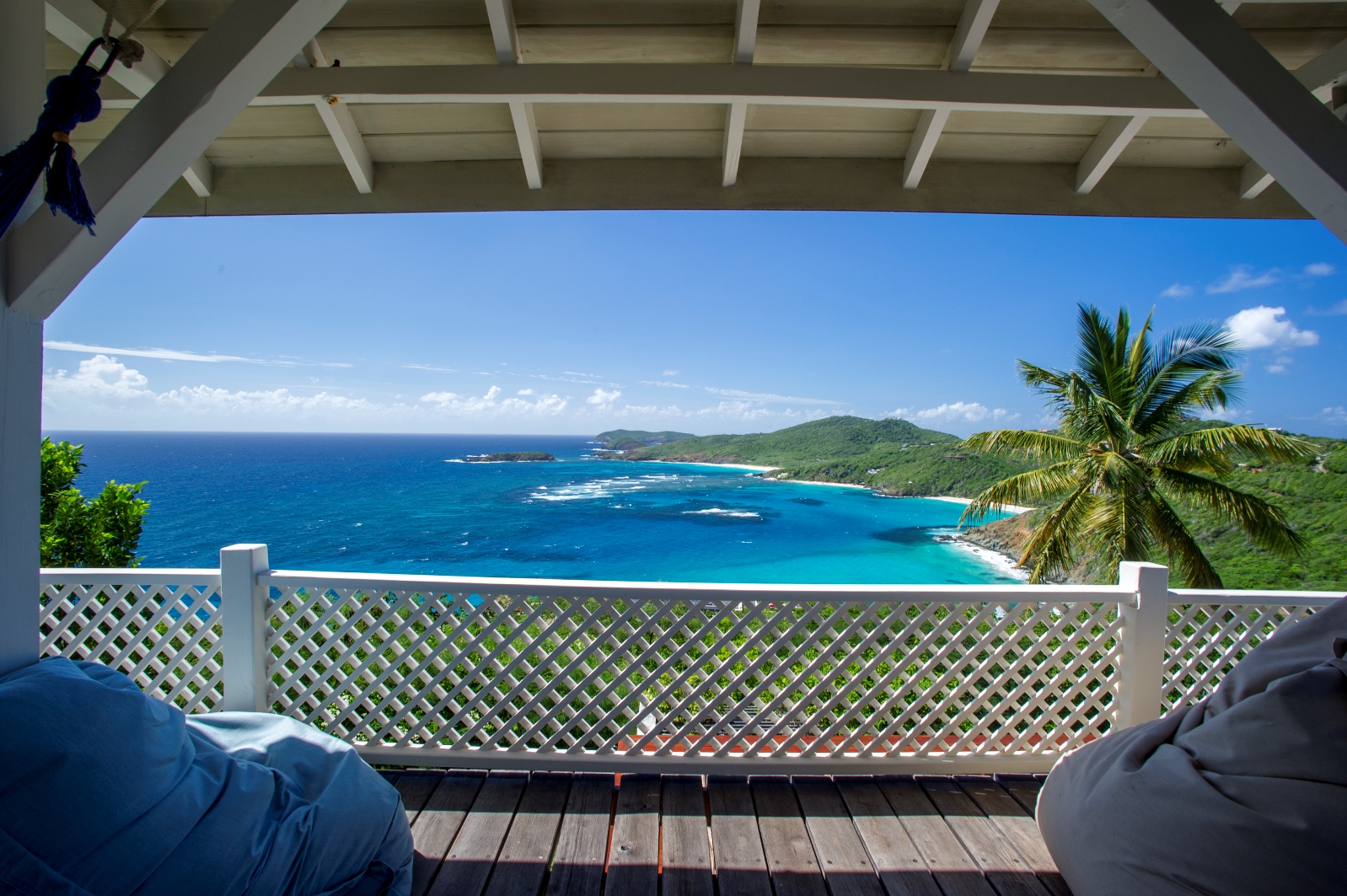 ocean view seen from villa Pangolin in Mustique