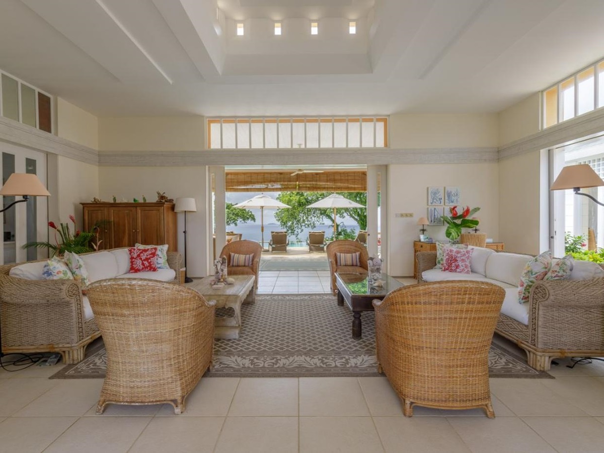 Living Room at Salanmander in Mustique