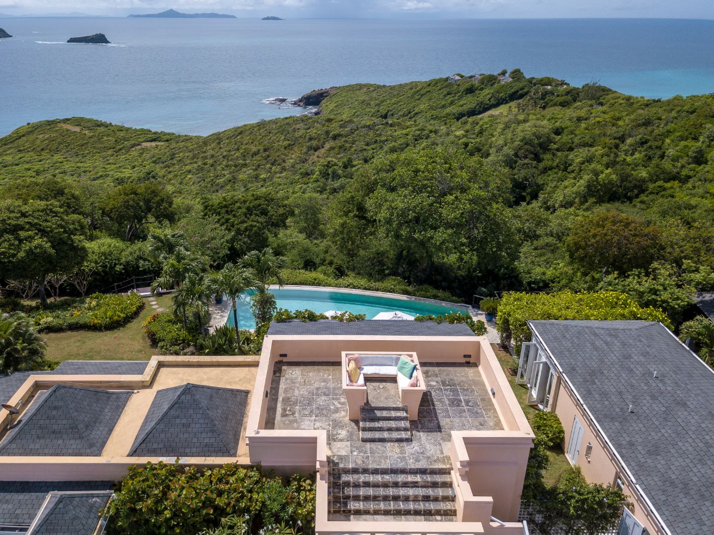 View from Salanmander in Mustique 