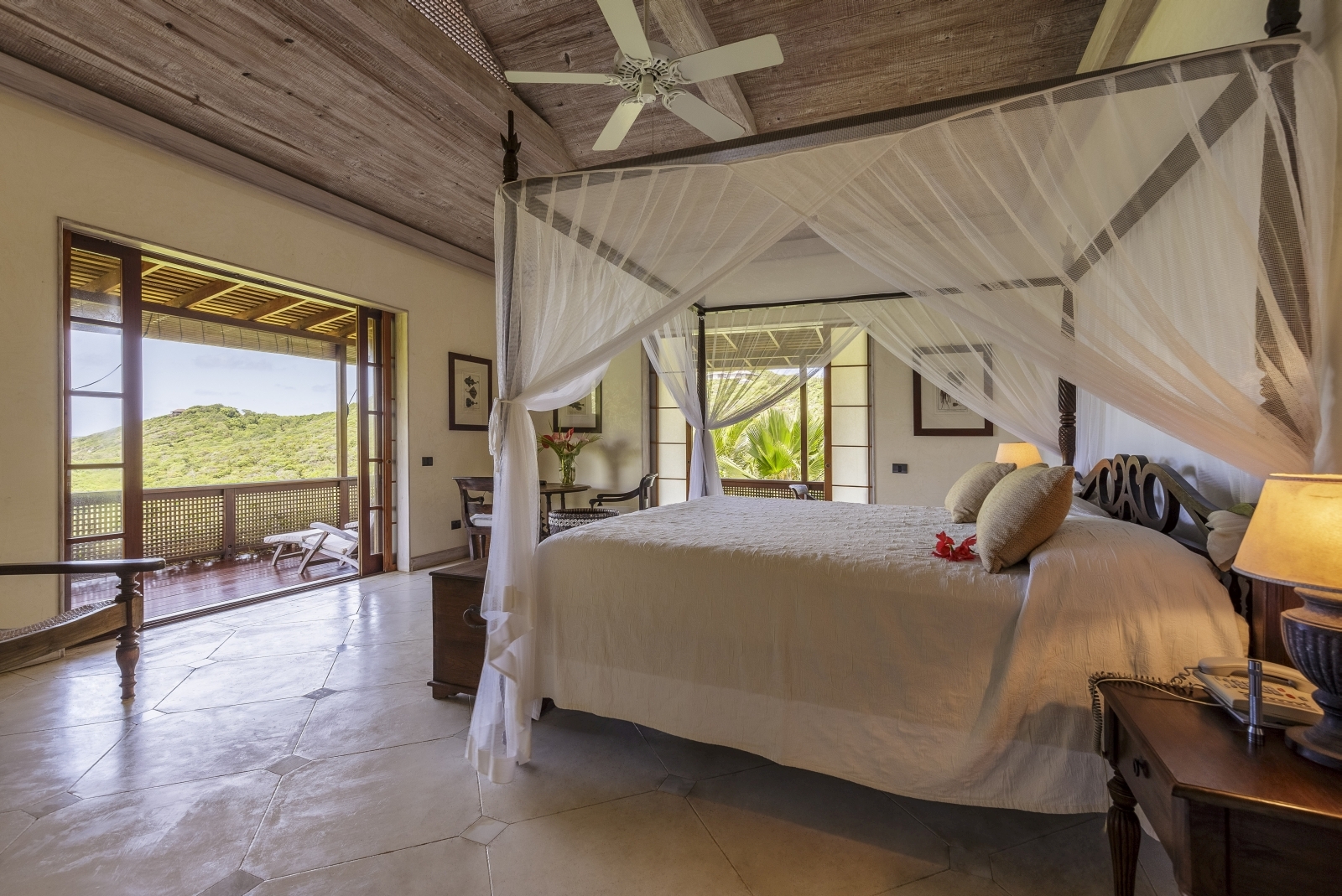Bedroom at Serenissima in Mustique