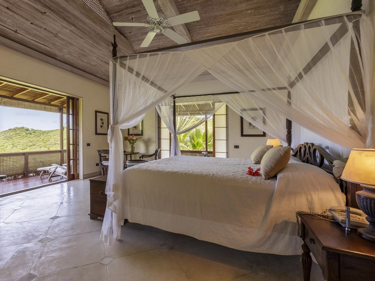 Bedroom at Serenissima in Mustique