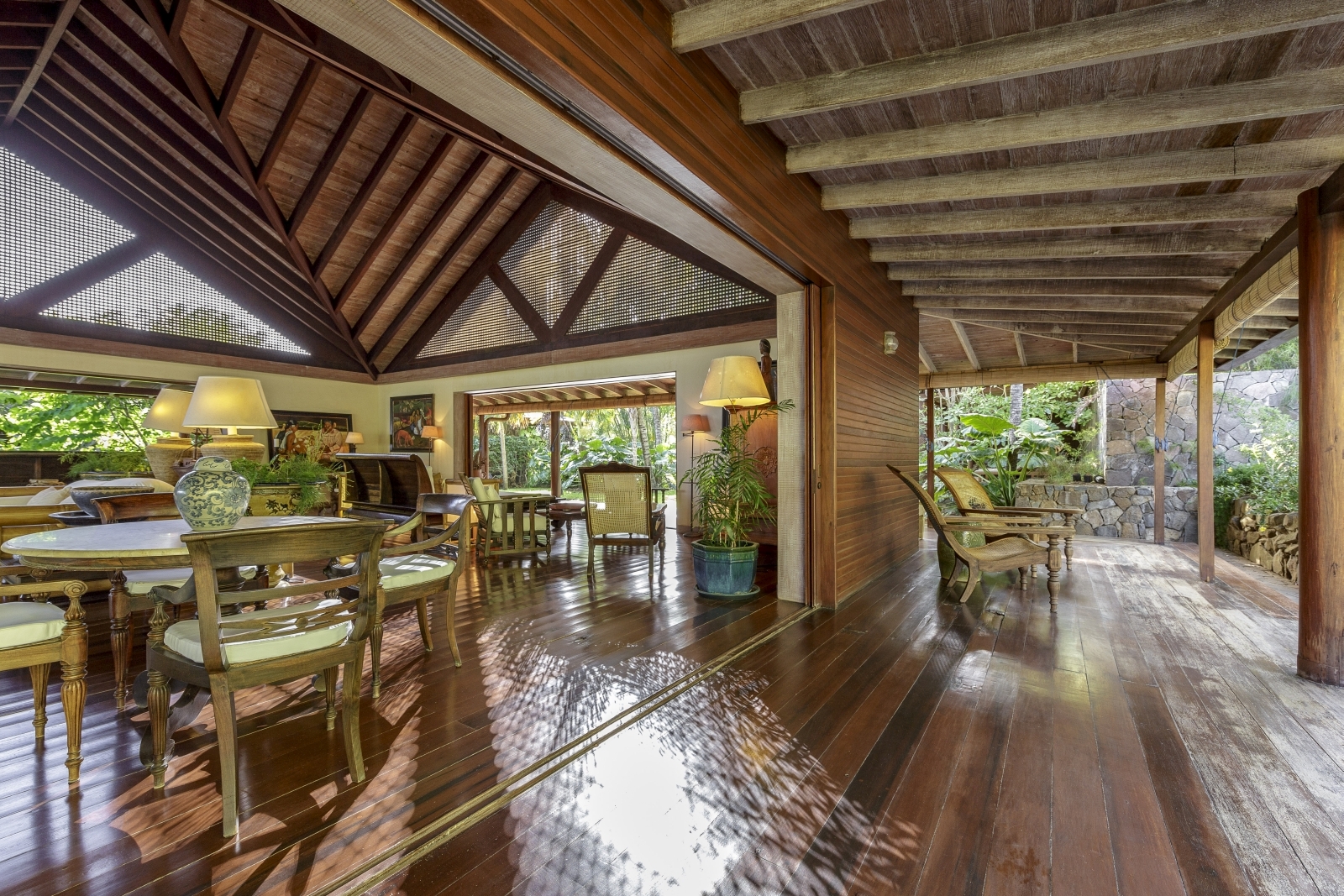 Open Plan Living Area at Serenissima in Mustique