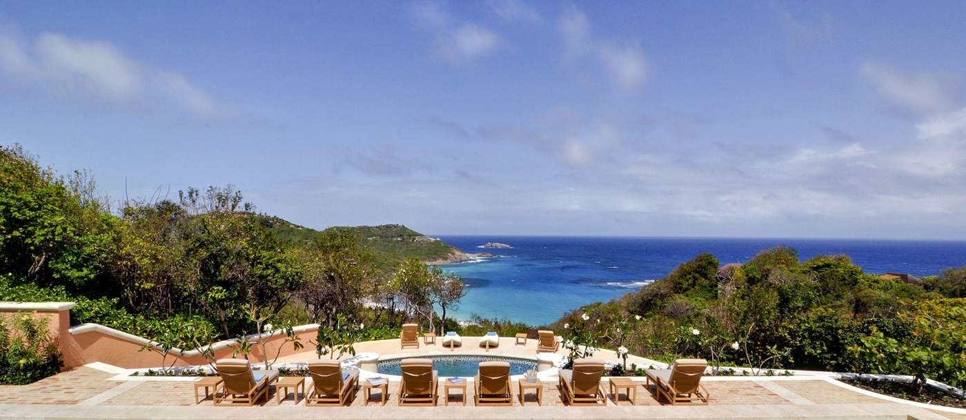 View from the swiimming pool of Sienna, Mustique