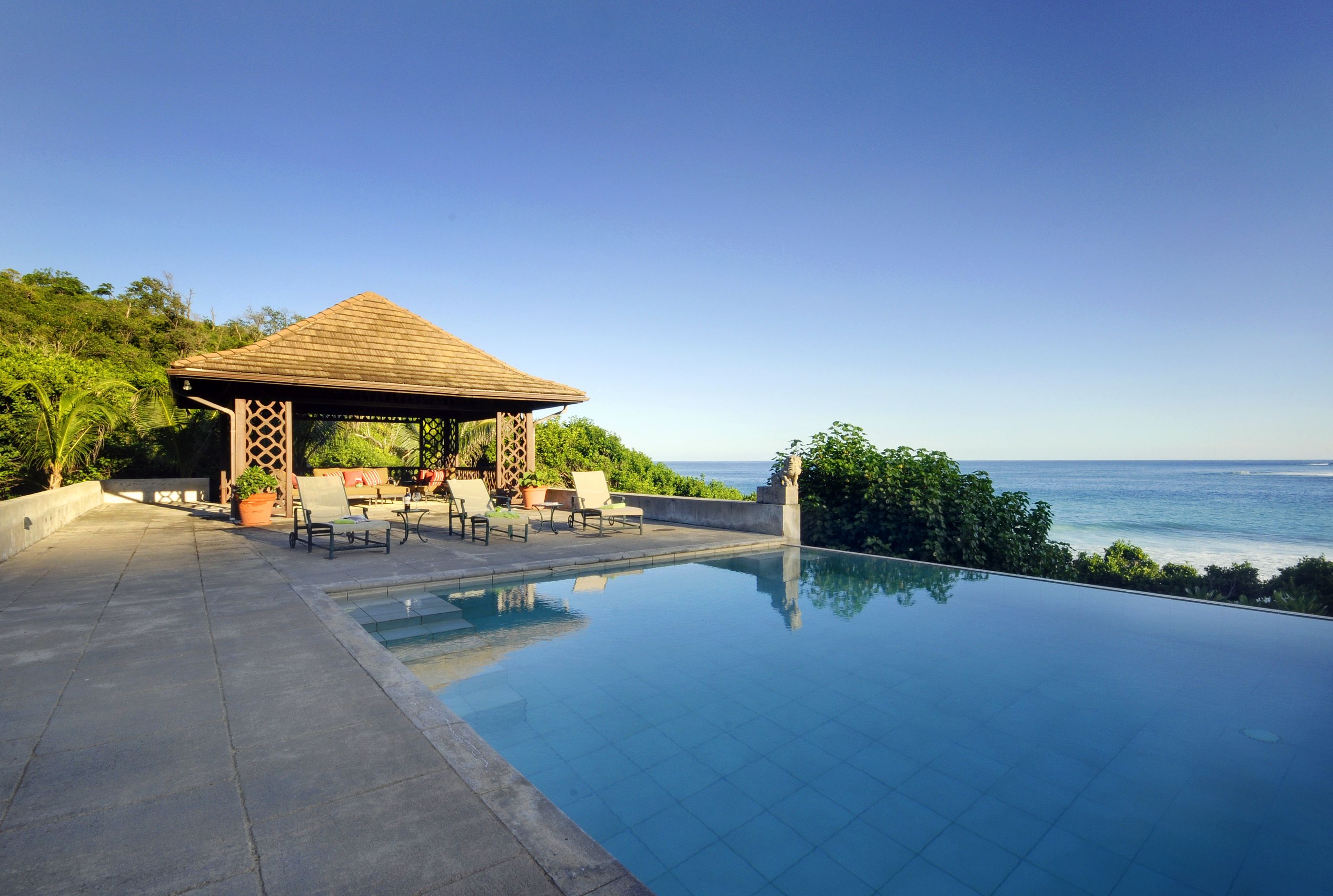 View from the swimming pool of P:\MEDIA LIBRARY\Images\New Website 2016\Villas\Caribbean\Mustique\Sleeping Dragon