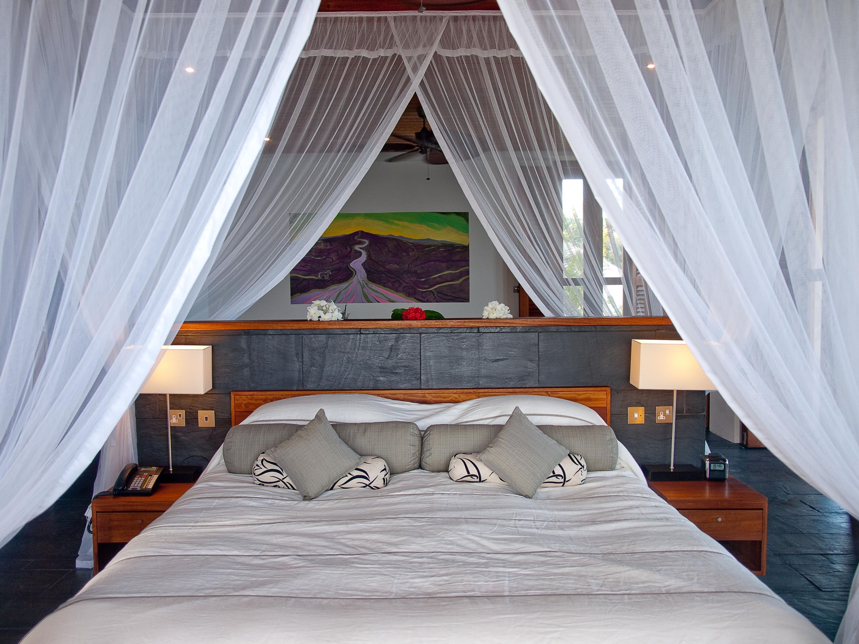 Double bedroom in Taliesin, Mustique