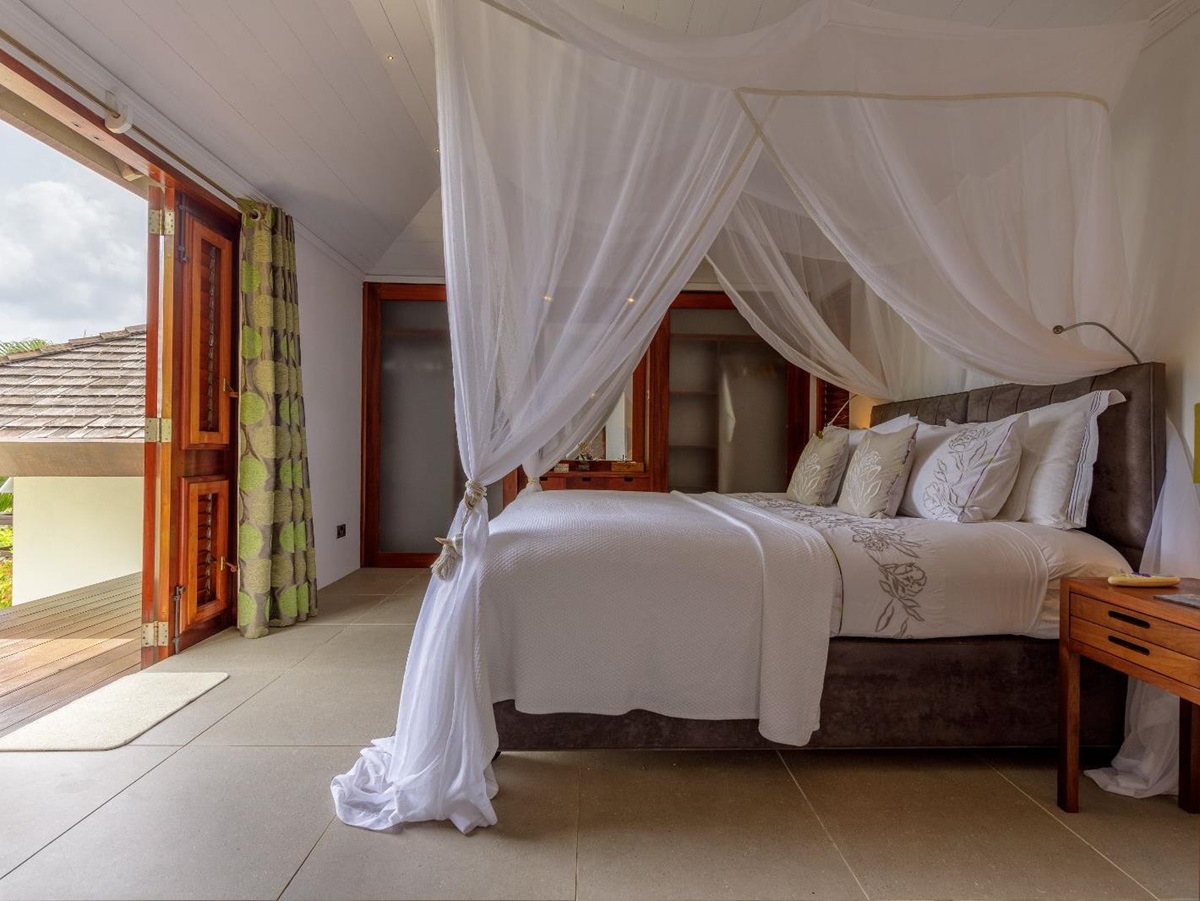 Bedroom 2 at Tetto Rosso in Mustique