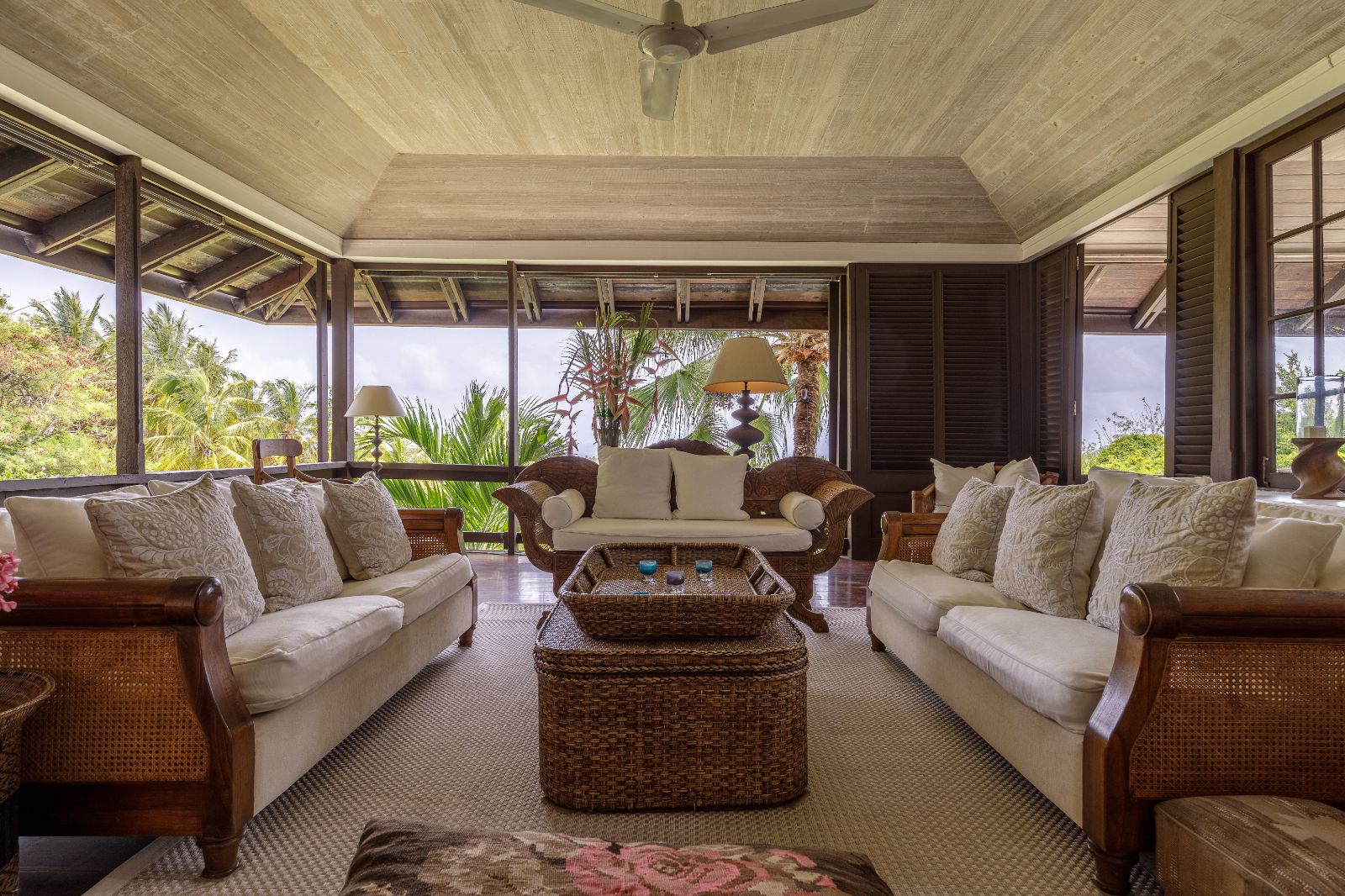 Living Room 2 at Tetto Rosso in Mustique 