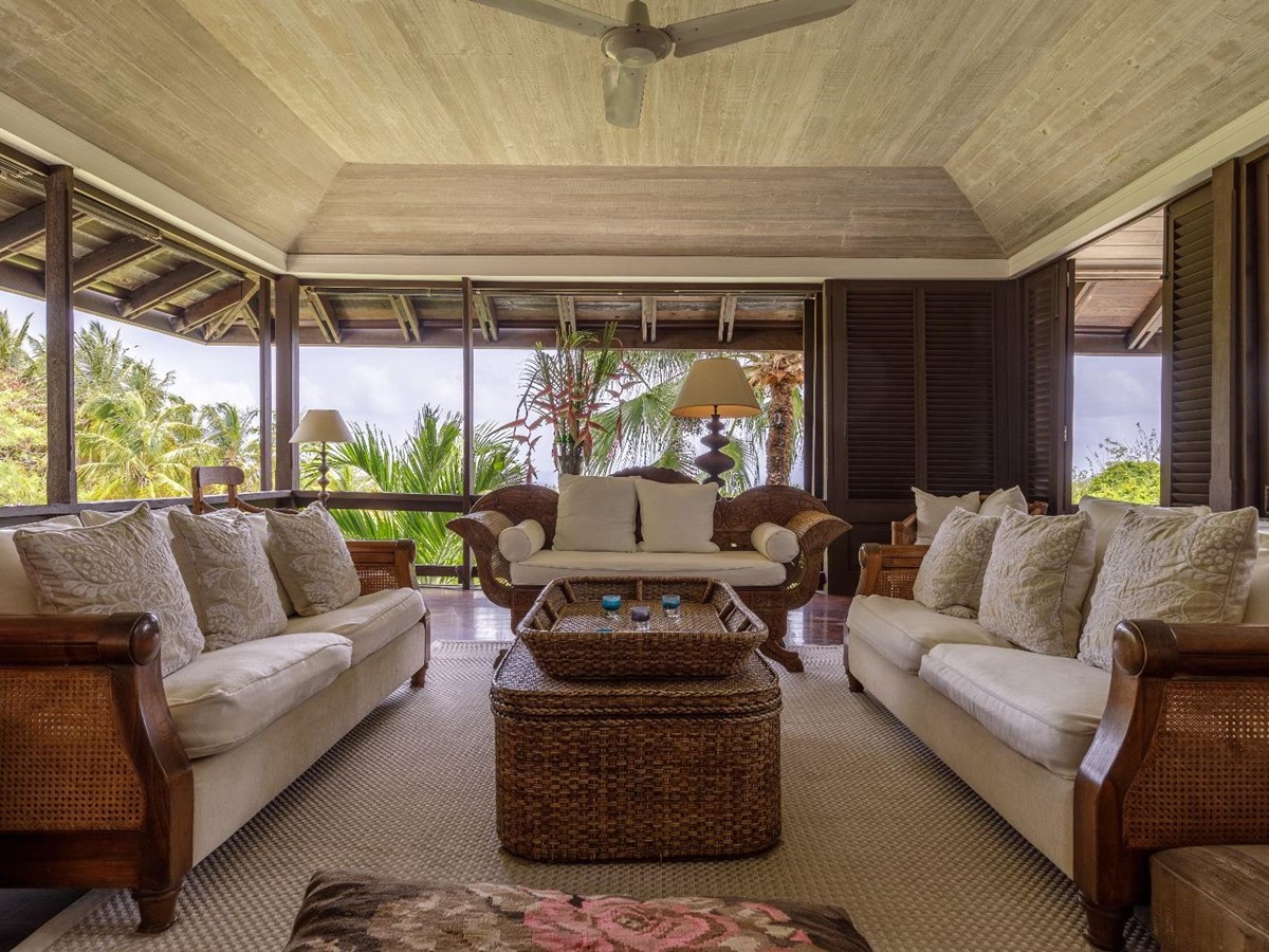 Living Room 2 at Tetto Rosso in Mustique