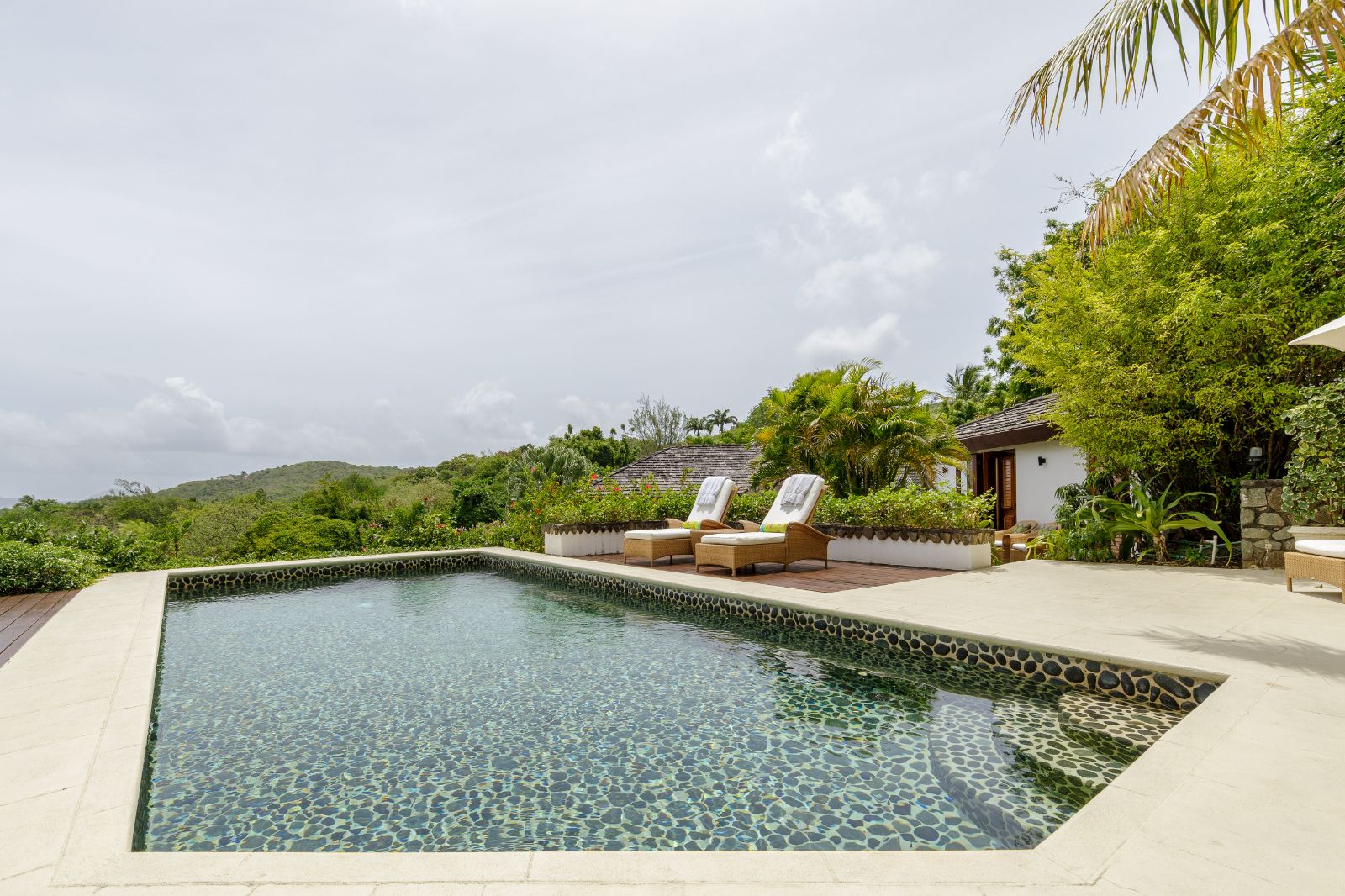 Pool View at Tetto Rosso in Mustique 