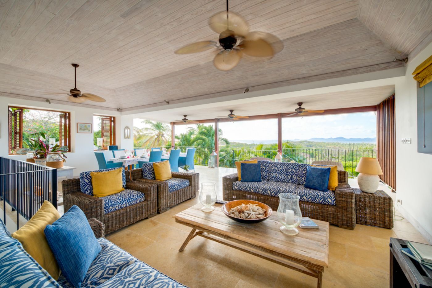 Living Room at Ti Soleil in Mustique