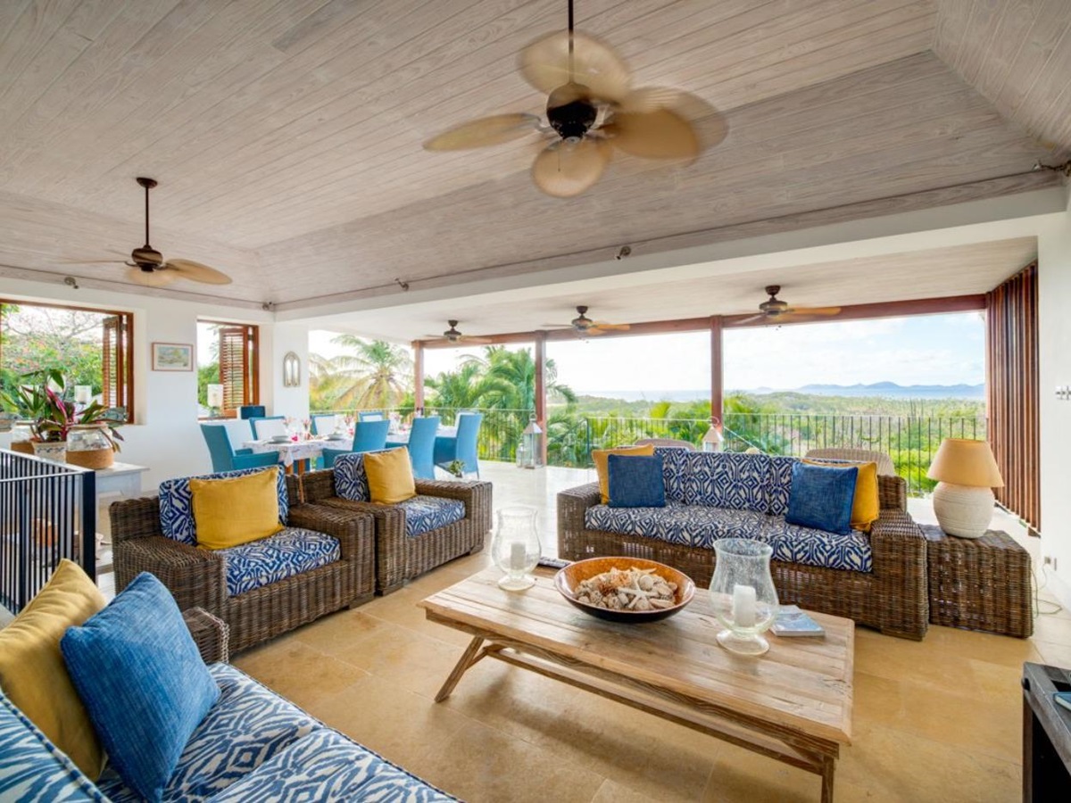 Living Room at Ti Soleil in Mustique