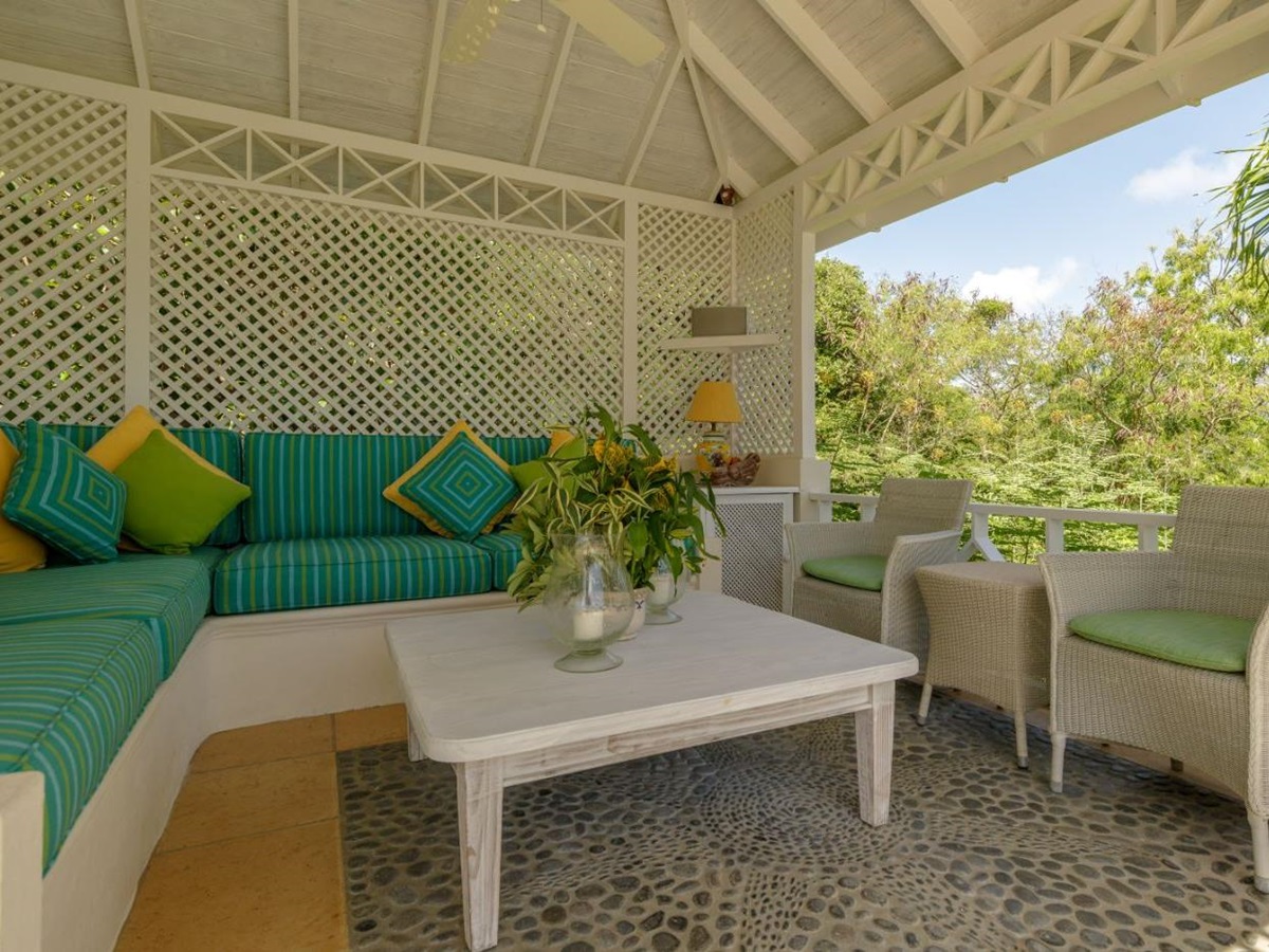 Outdoor Living at Ti Soleil in Mustique