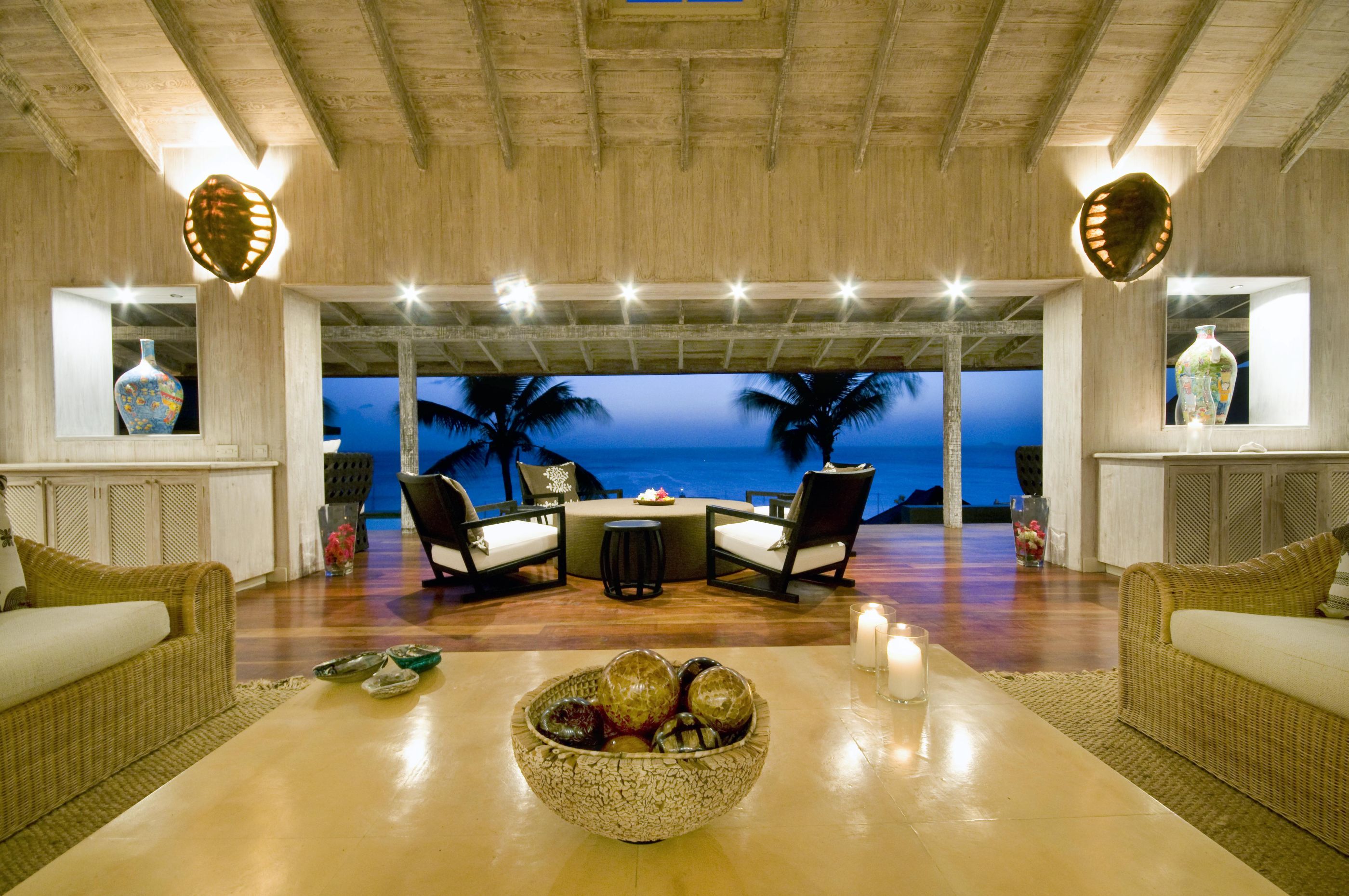 Living room in Tortuga, Mustique