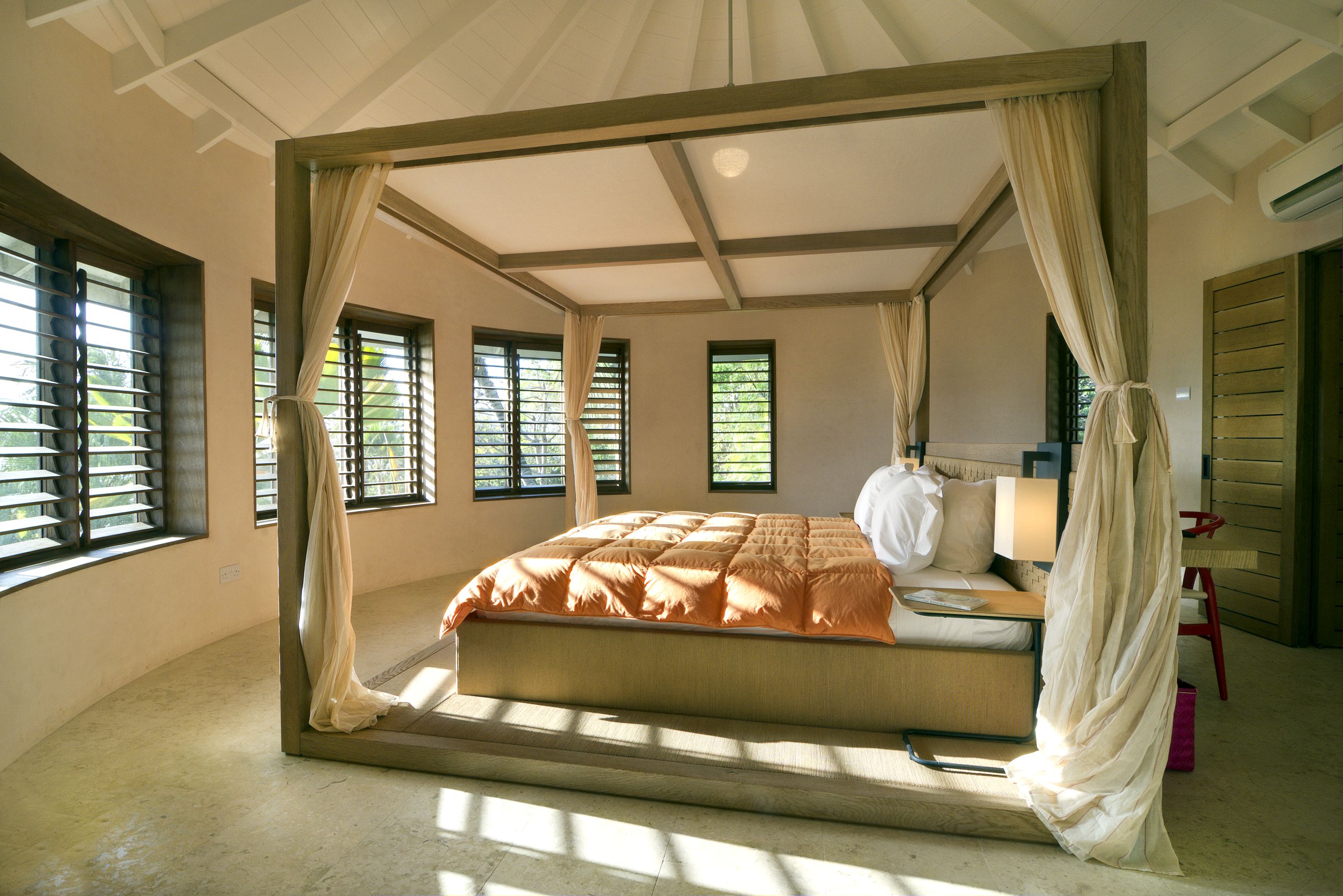 Double bedroom in Villa America, Mustique