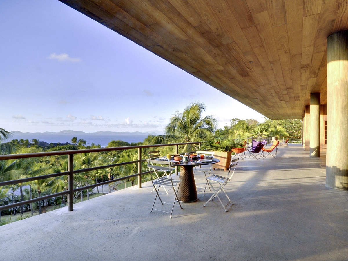 Balcony of Villa America, Mustique
